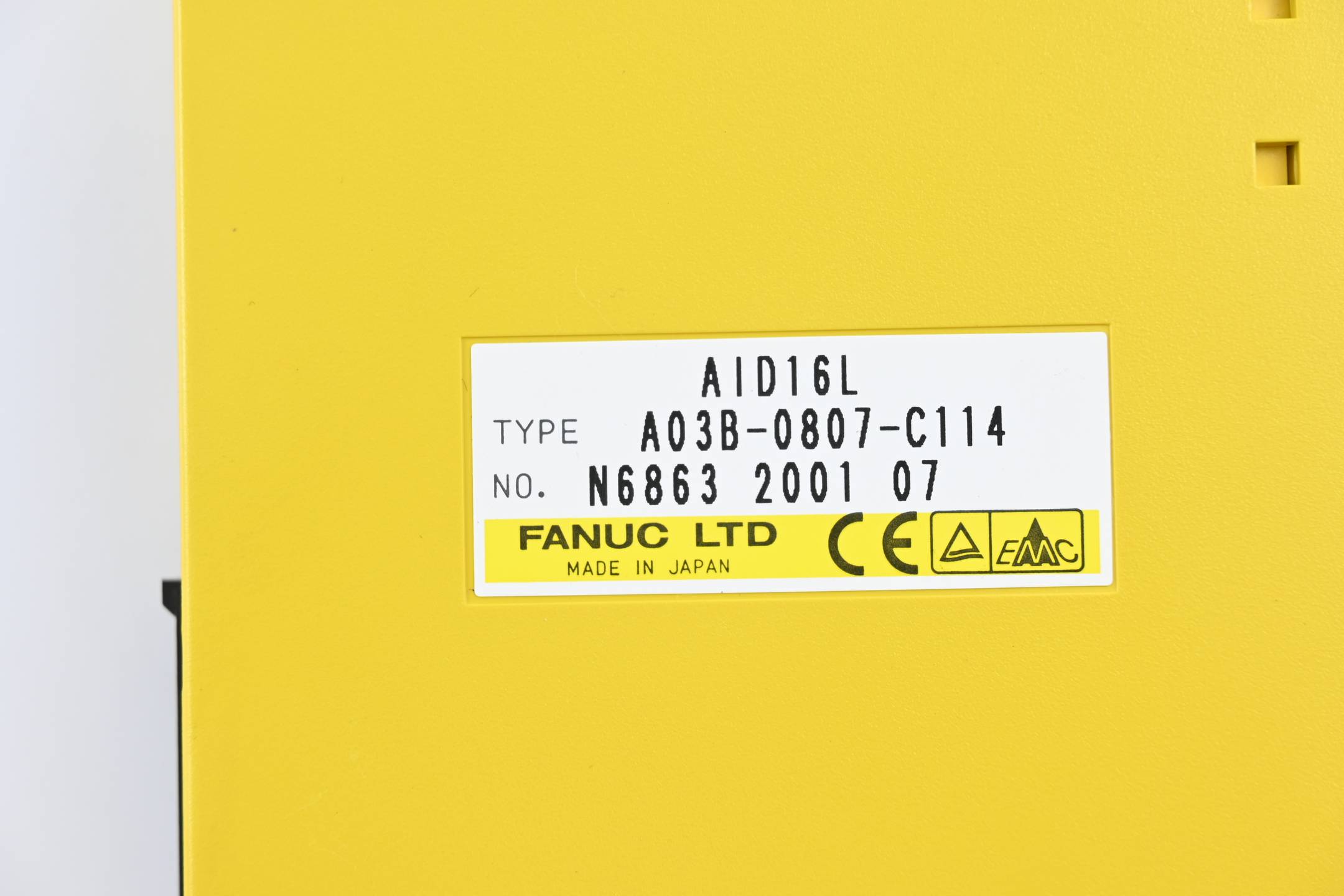 Fanuc LTD. Eingangsmodul AID16L ( A03B-0807-C114 )