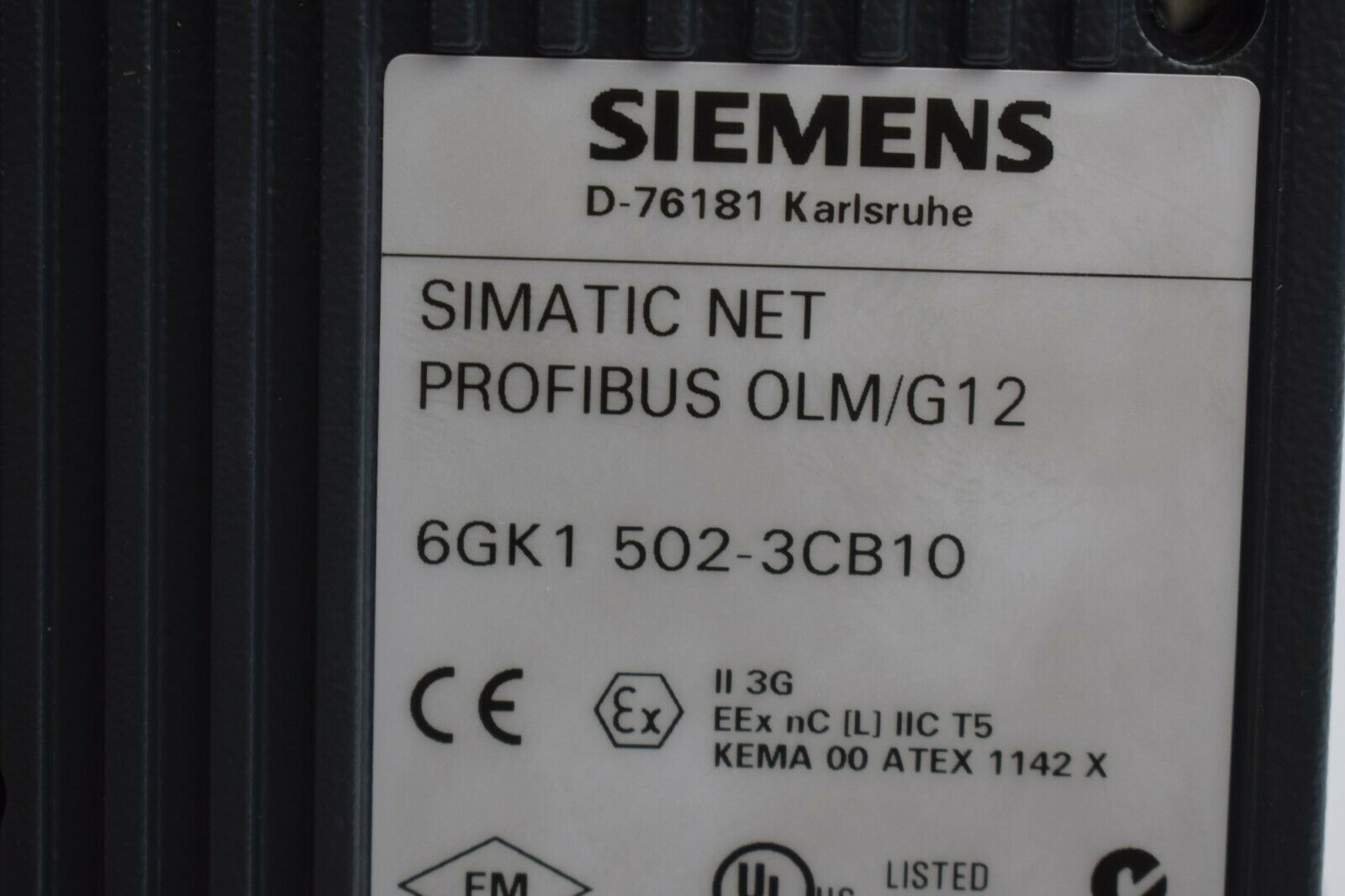 Siemens simatic NET Profibus OLM/G12 Optical Link Module 6GK1 502-3CB10 ( 6GK1502-3CB10 )