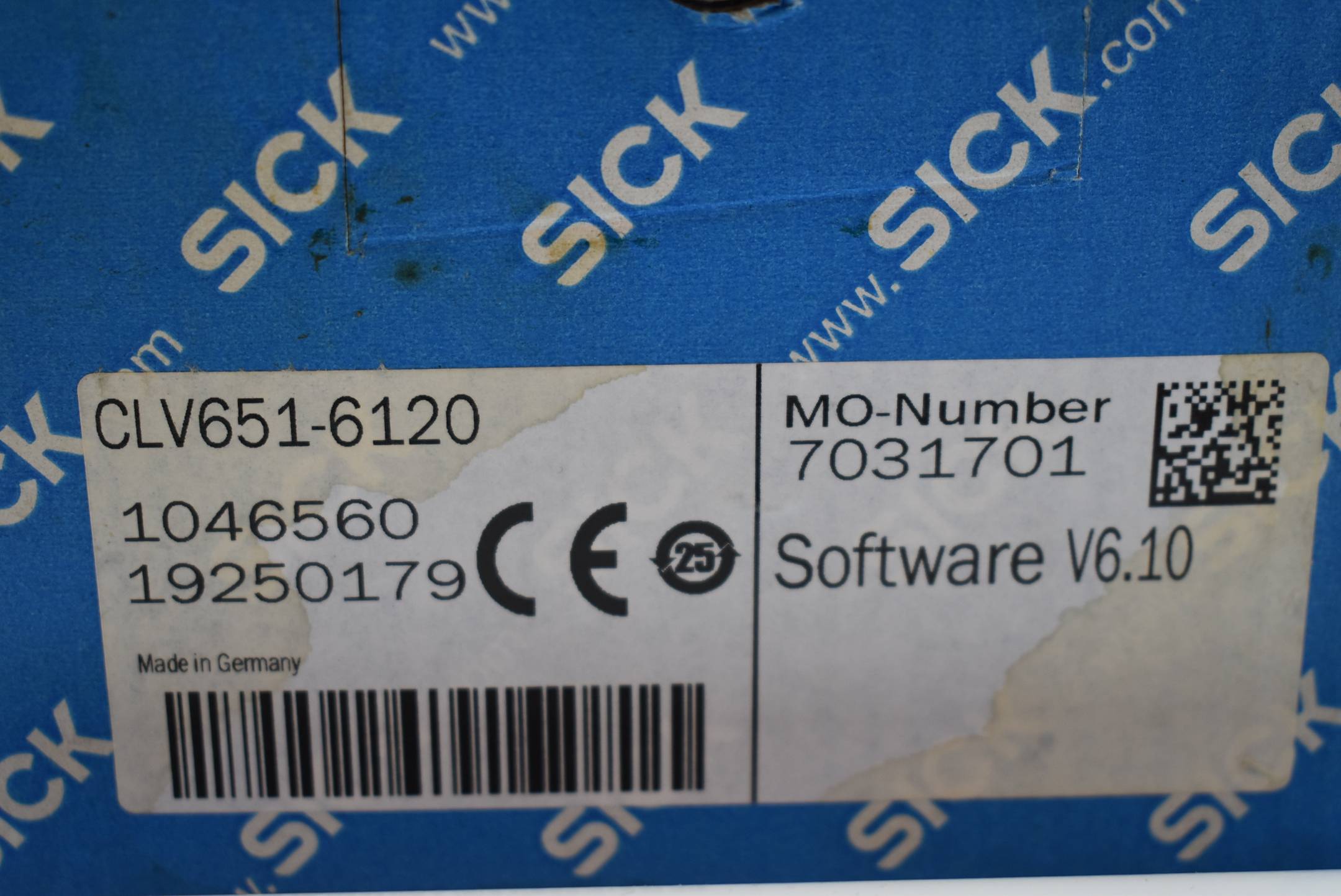 SICK Barcodescanner CLV651-6120 ( 1046560 ) Software V6.10
