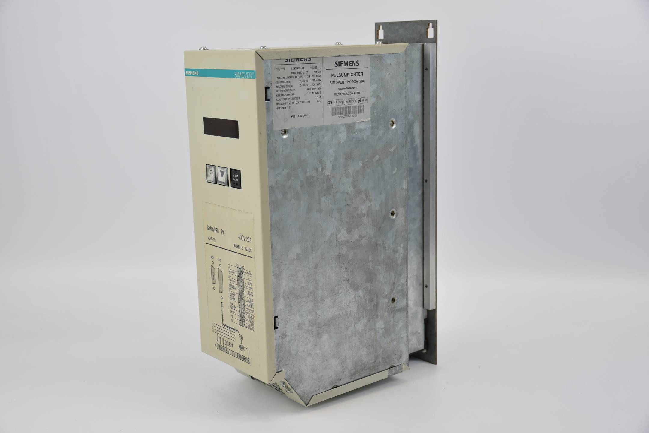 Siemens simovert PX Pulsumrichter 6SE6020-1BA00 ( 6SE6 020-1BA00 ) E8
