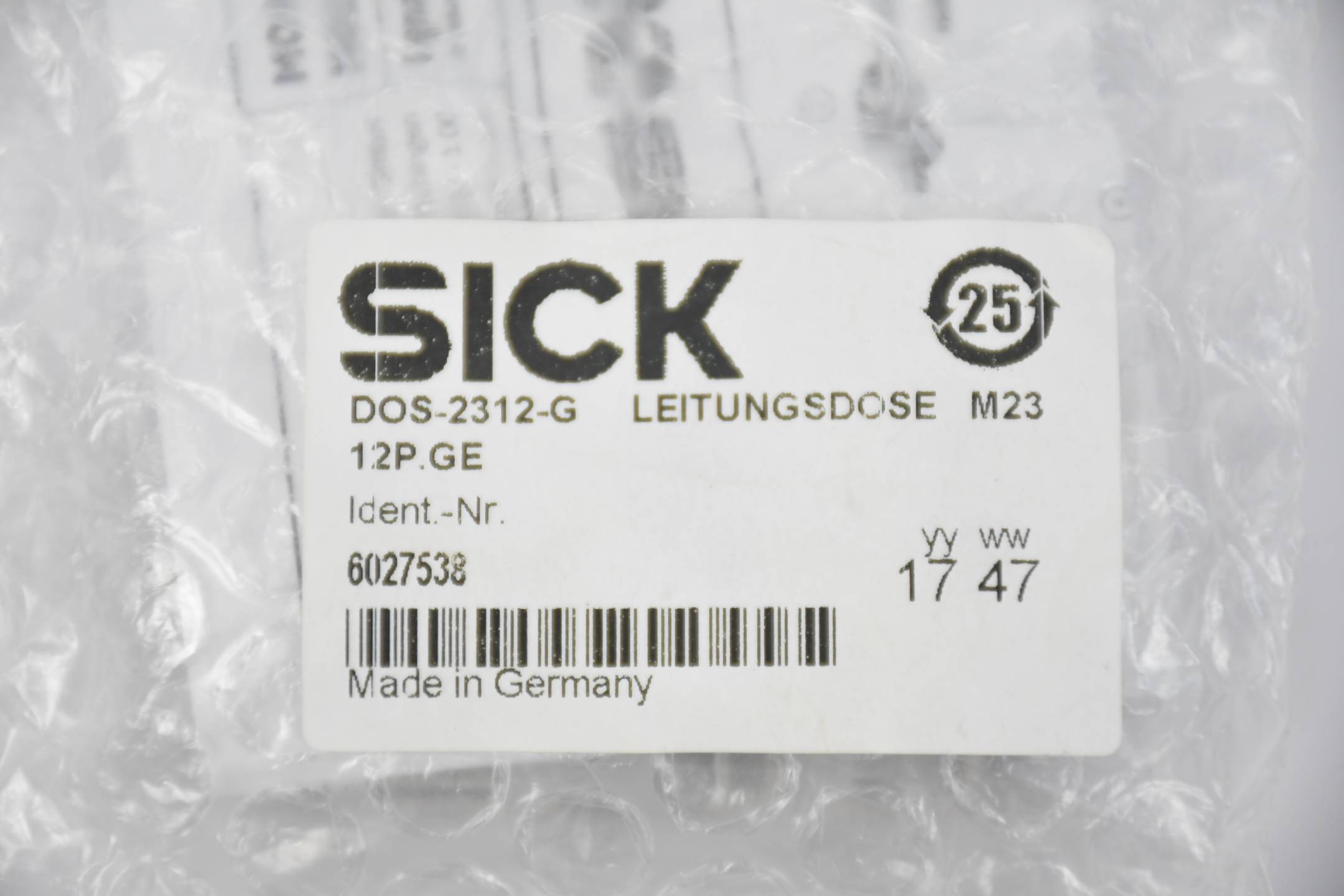 Sick Signalstecker DOS-2312-G ( 6027538 )