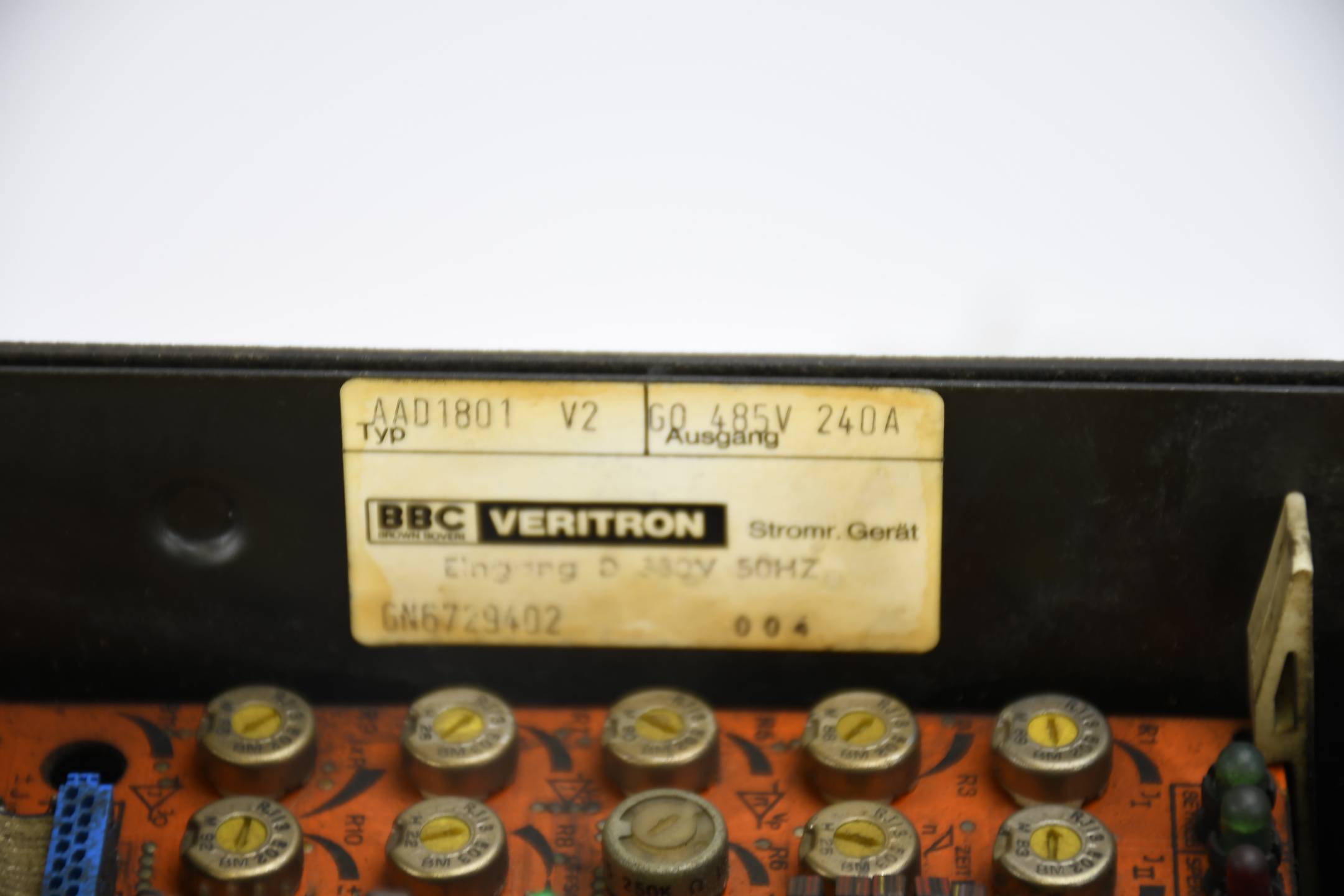 ABB BBC Veritron Stromrichtergerät AAD 1801 V2