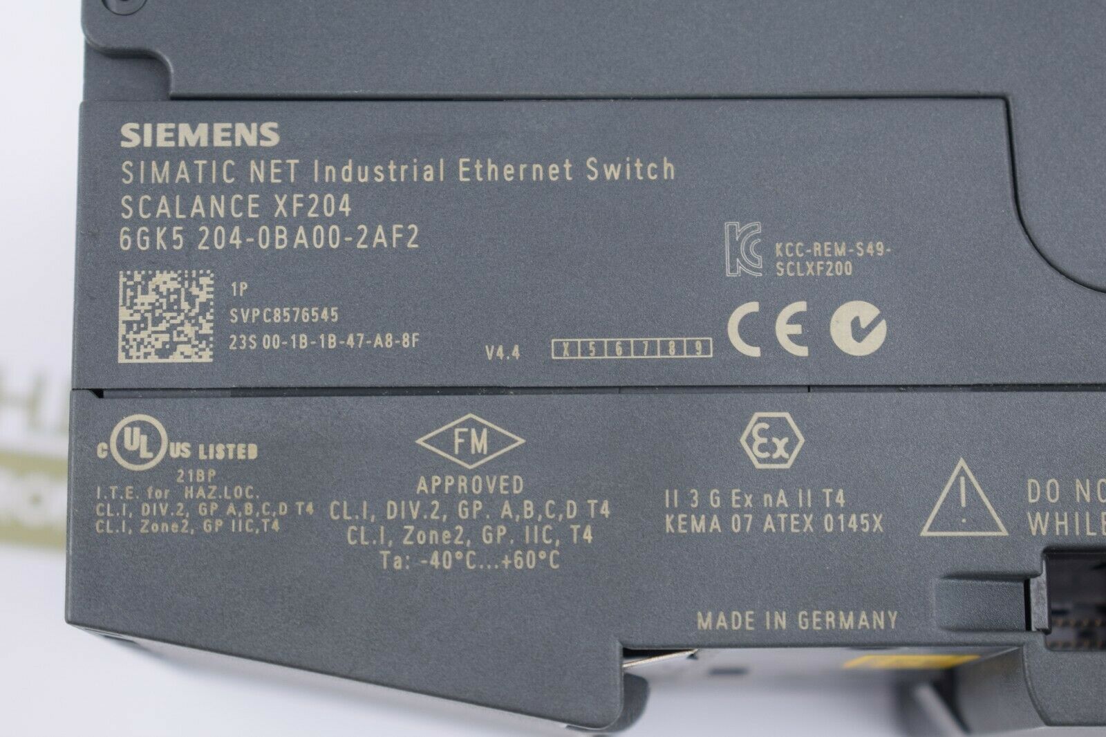 Siemens simatic Net Scalance XF204 6GK5 204-0BA00-2AF2 ( 6GK5204-0BA00-2AF2 )
