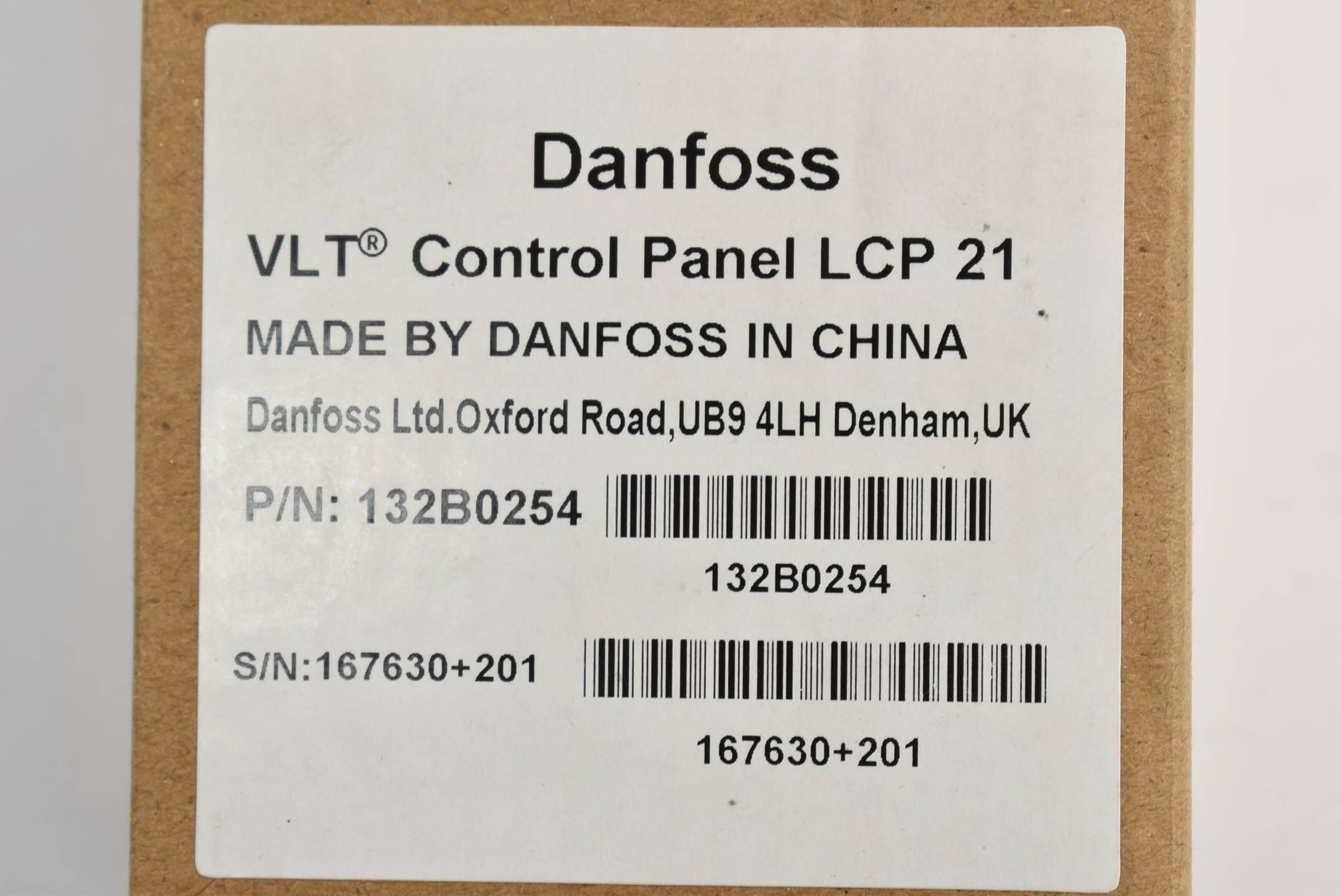 Danfoss VLT Control Panel LCP 21 132B0254