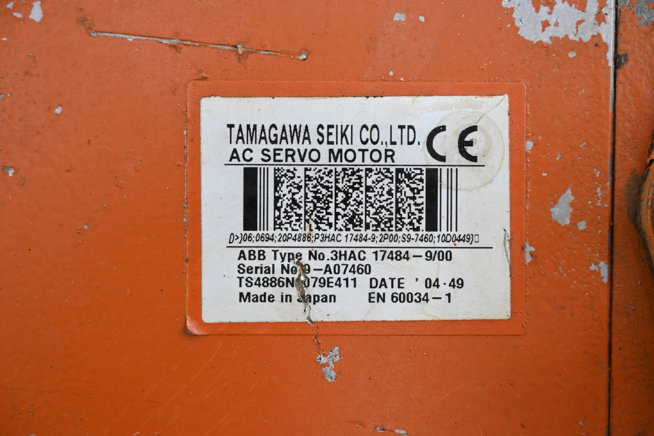 Tamagawa ABB AC Servomotor 3HAC 17484-9/00 ( 3HAC17484-9/00 )