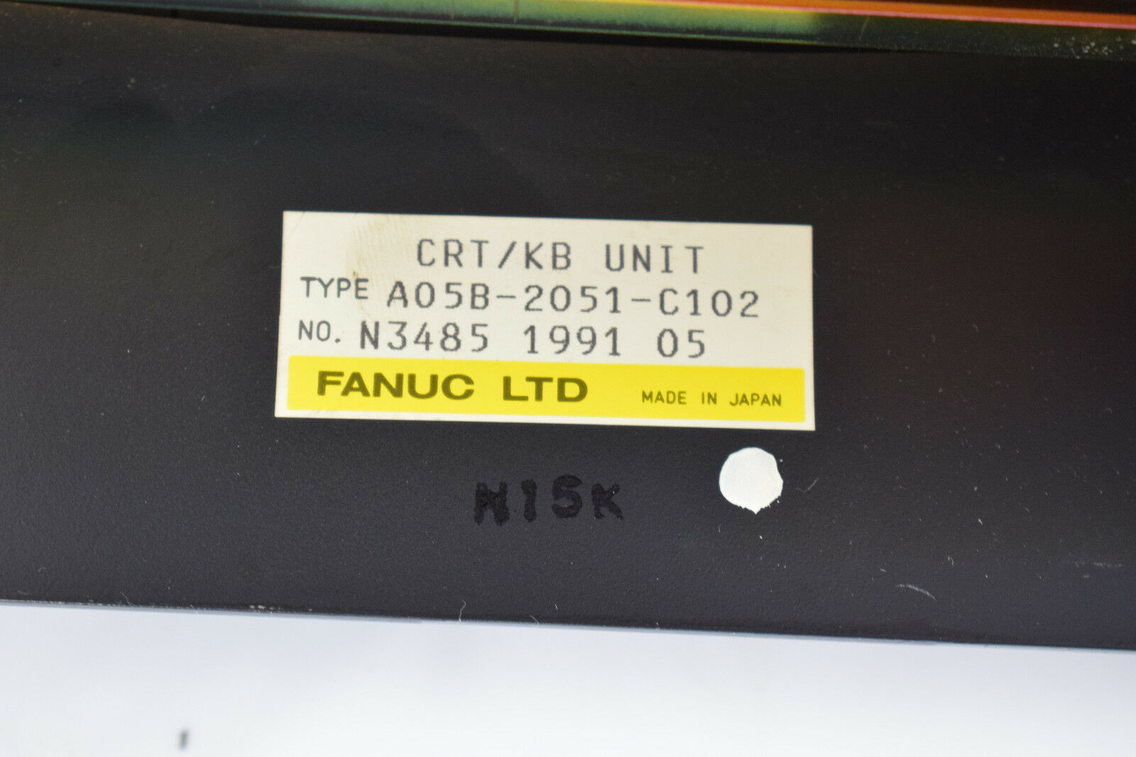 Fanuc Ltd CRT/KB Unit A05B-2051-C102 