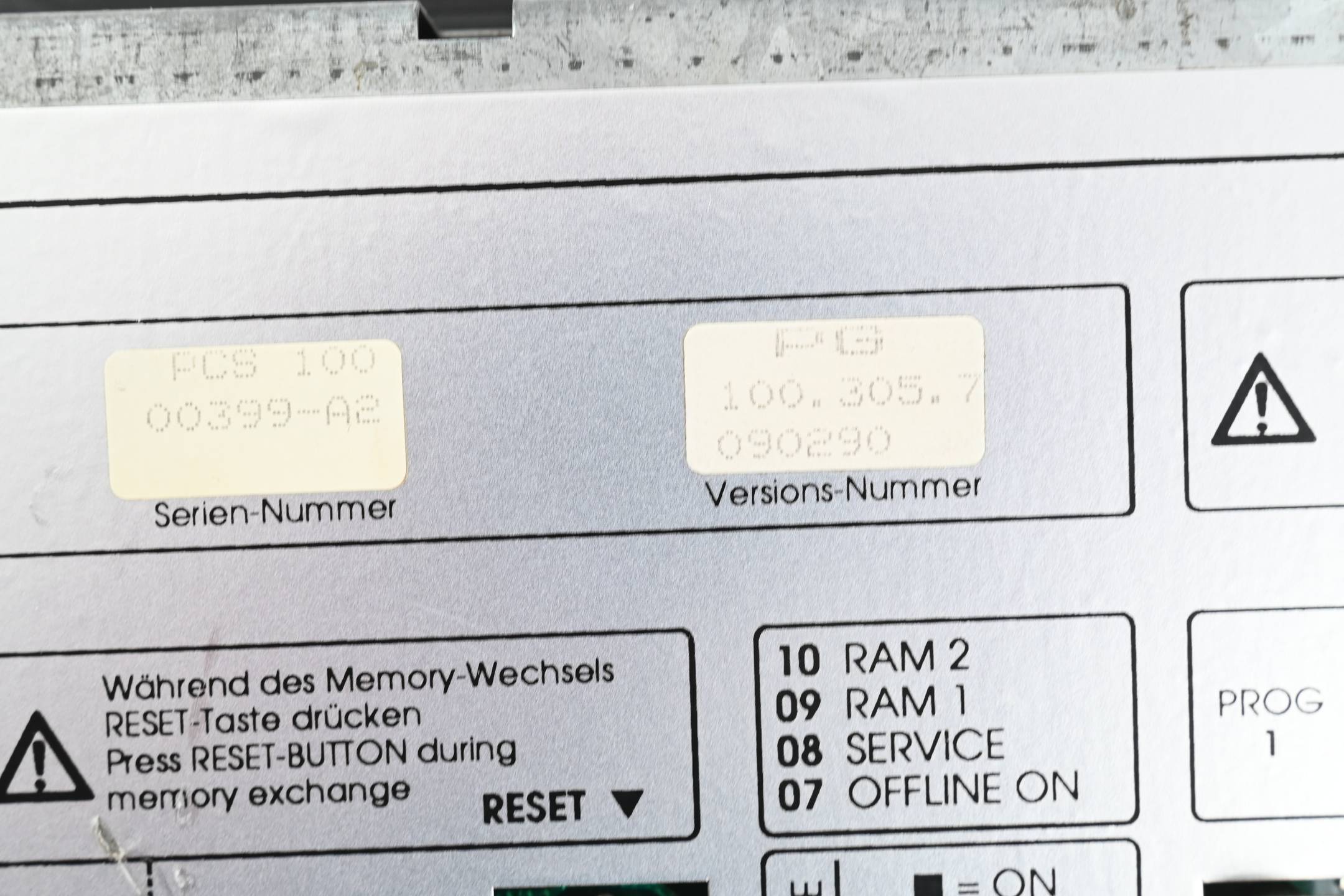 Lauer Bedienkonsole PCS 100 inkl. PCS 801-EPROM Ver. PG 100.305.7 