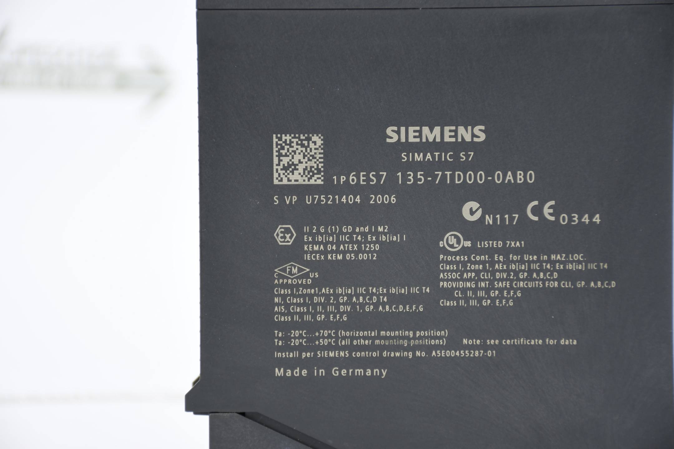 Siemens simatic UL-INMETRO ET200iSP 6ES7 135-7TD00-0AB0 ( 6ES7135-7TD00-0AB0 )