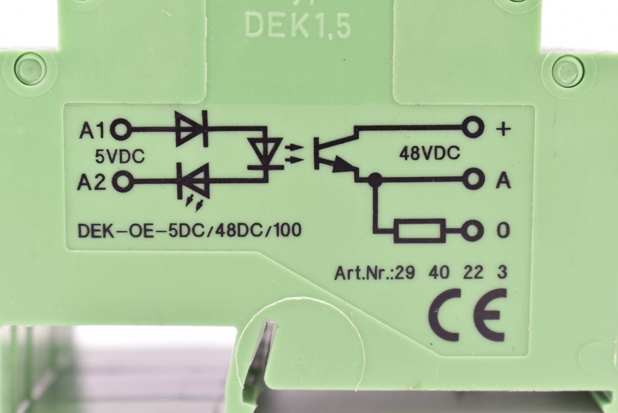 Phoenix Contact Optokoppler 6 Stück DEK-OE-5DC/48DC/100 ( 2940223 )