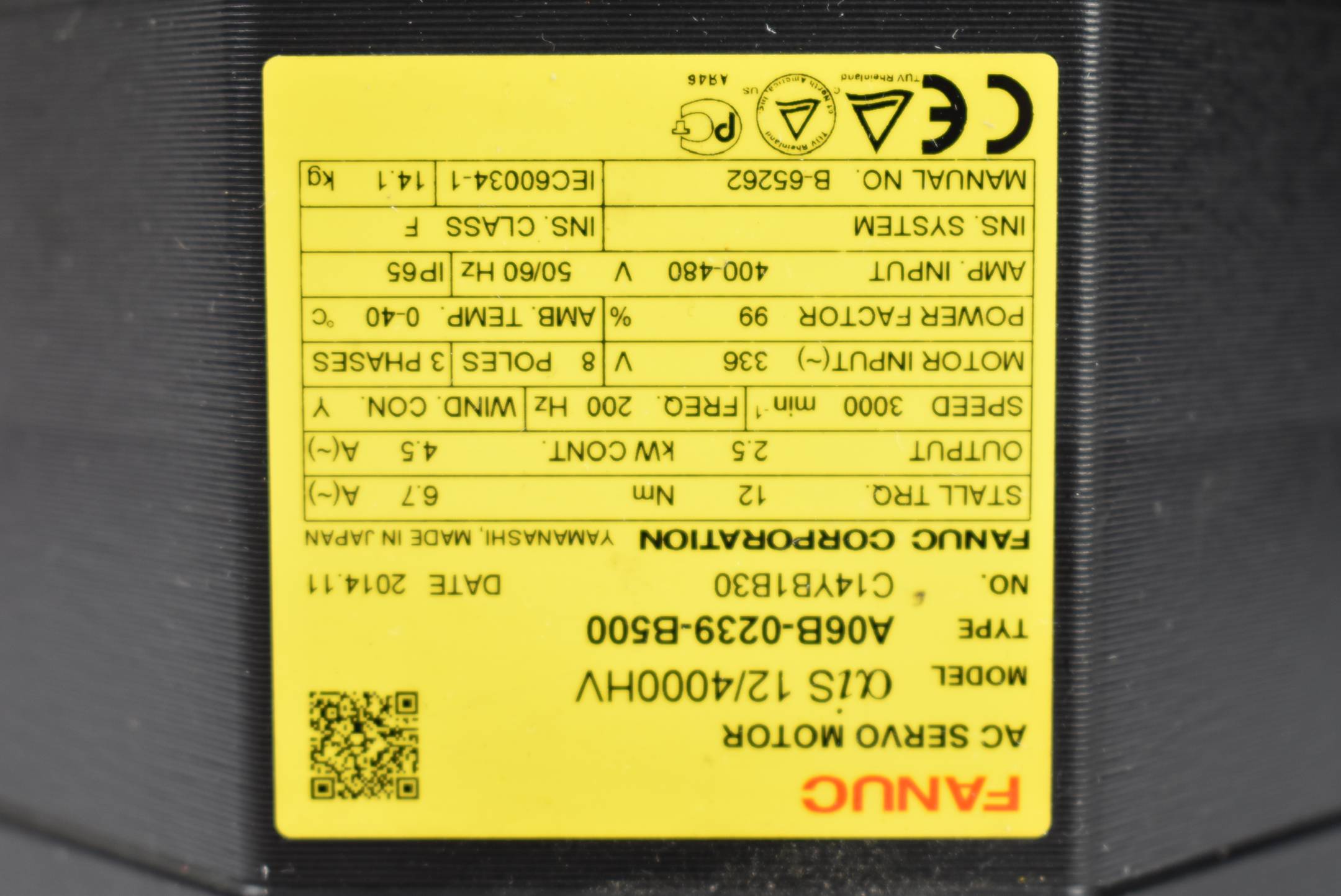 Fanuc Servomotor A06B-0239-B500 ( A06B0239B500 )