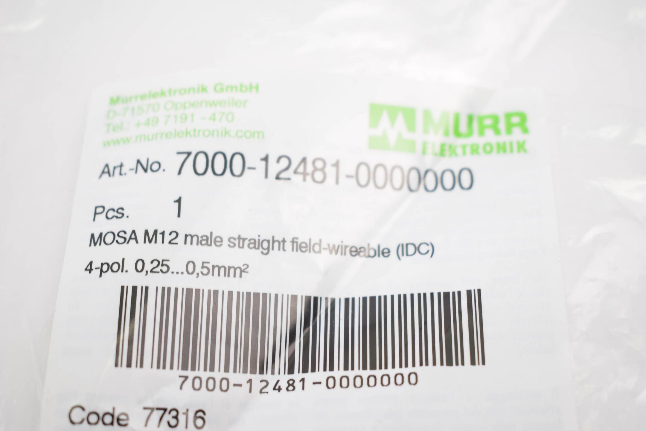 Murr Elektronik 7000-12481-0000000