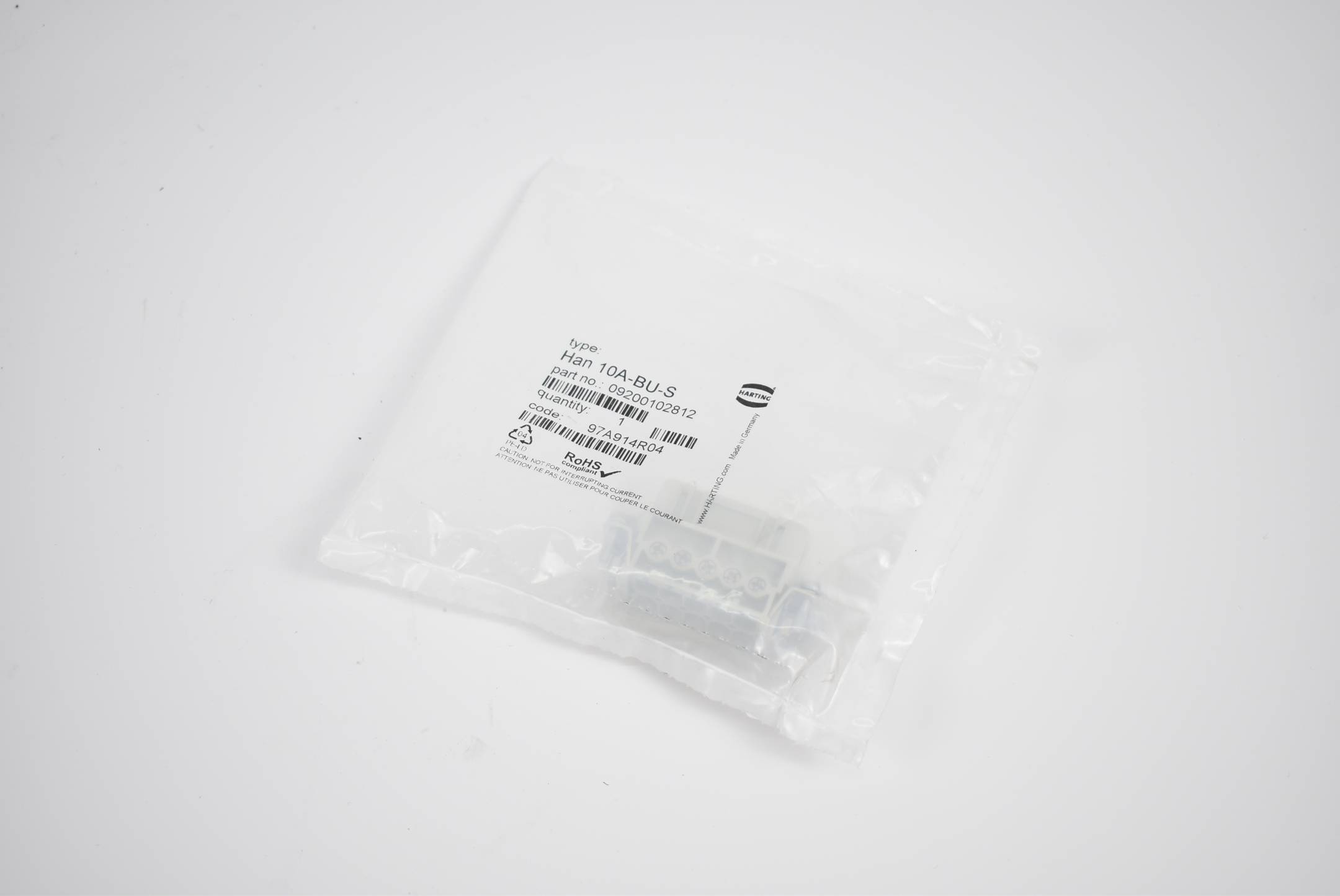 Harting Buchseneinsatz Han 10A-BU-S ( 09200102812 )