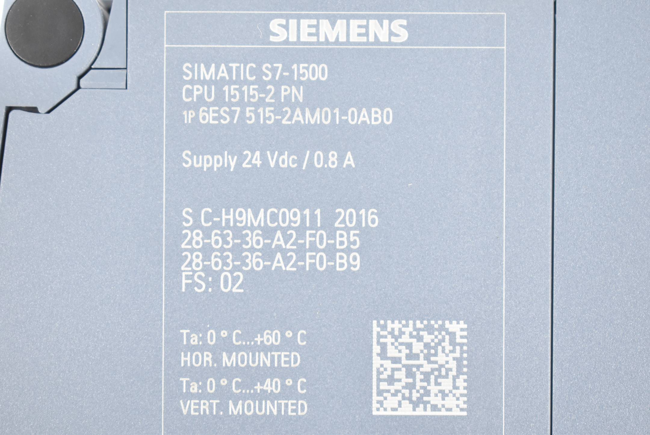 Siemens simatic S7-1500 CPU 1515-2 6ES7 515-2AM01-0AB0 ( 6ES7515-2AM01-0AB0 ) E2