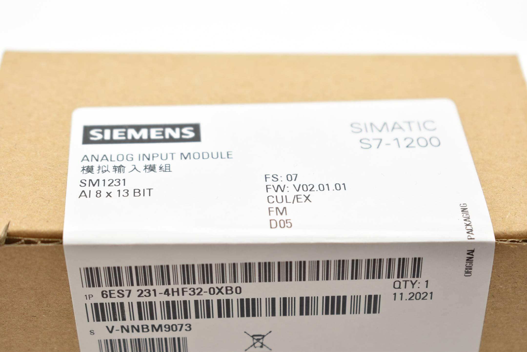 Siemens simatic S7-1200 SM1231 6ES7 231-4HF32-0XB0 ( 6ES7231-4HF32-0XB0 ) E.07