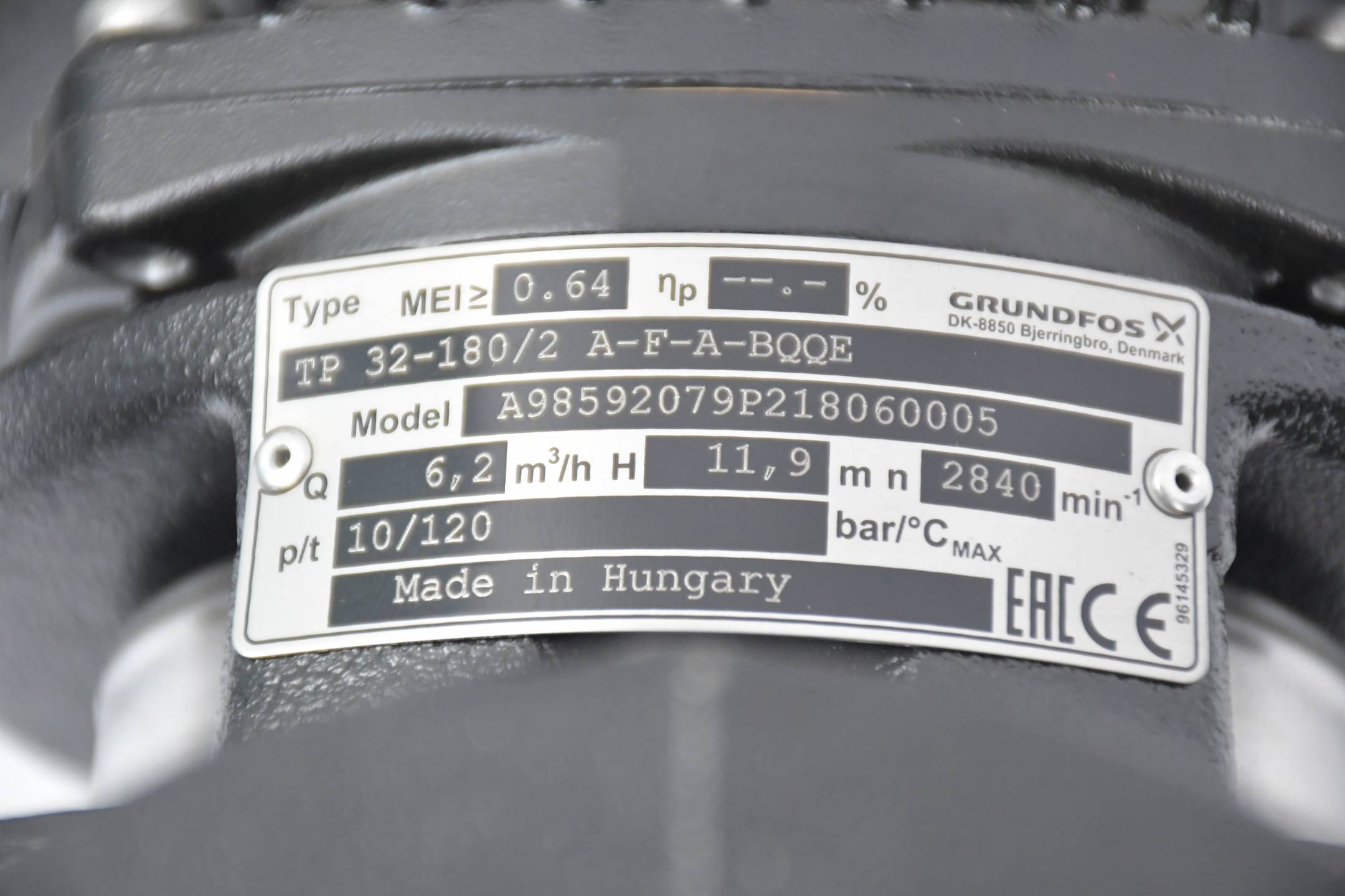 Grundfos Trockenläuferpumpe TP 32-180/2 A-F-A-BQQE inkl. Motor MG71B2-14FT85-C