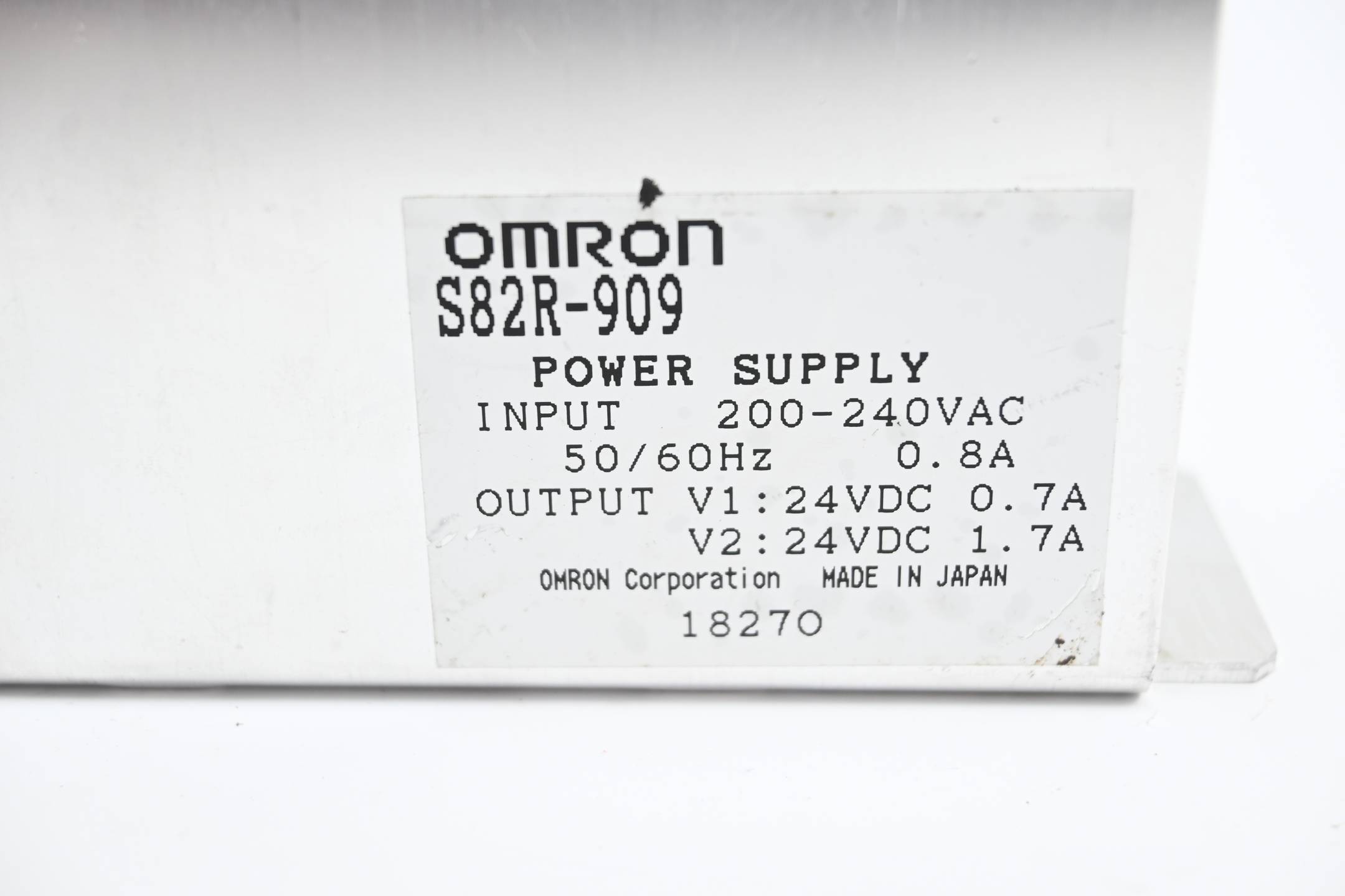 Omron Netzteil S82R-909 