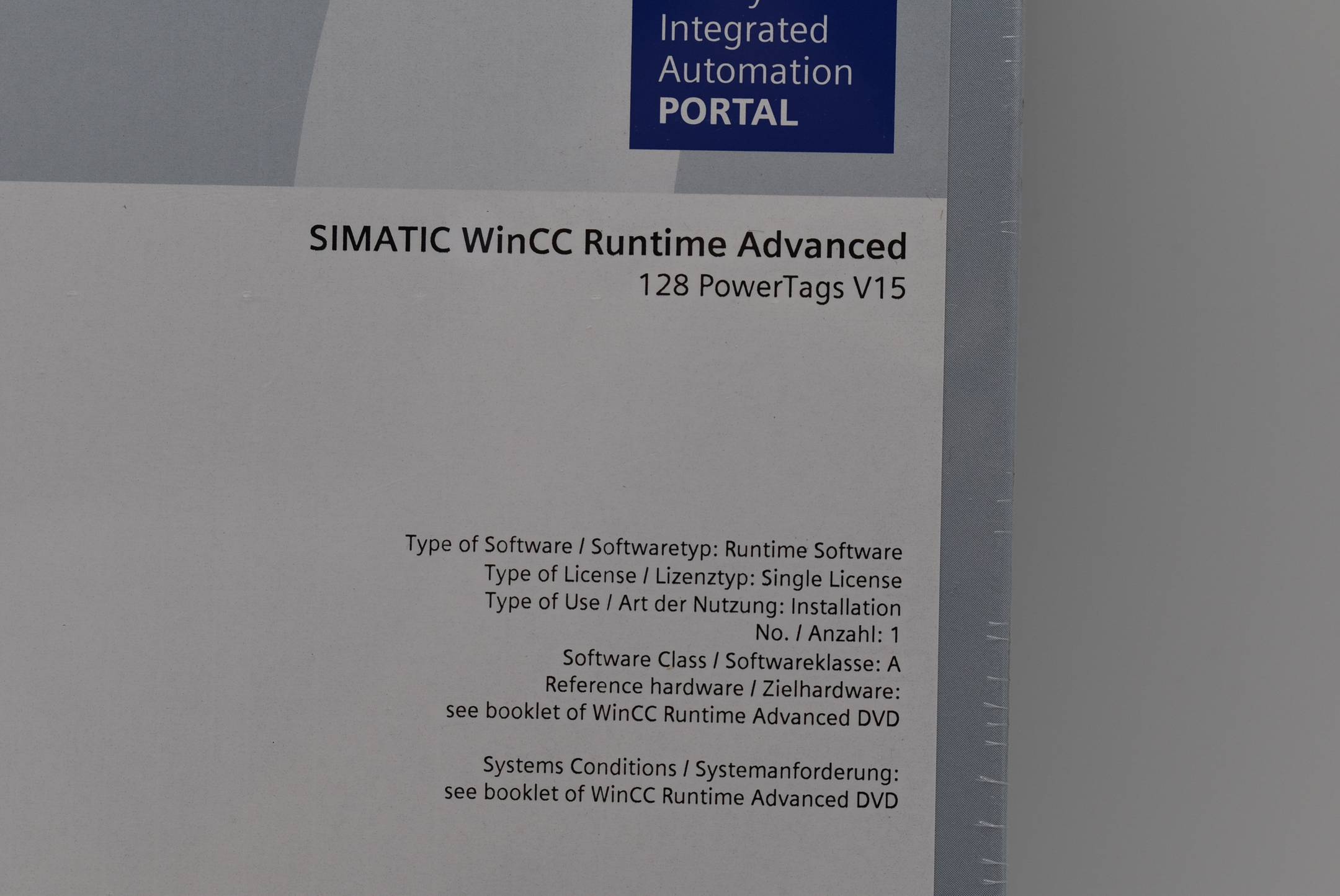 Siemens SIMATIC WinCC Runtime Advanced 128 PowerTags 6AV2104-0BA05-0AA0