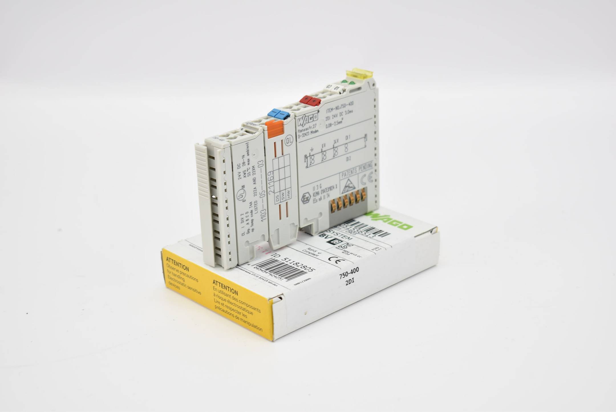 Wago I/O Systeme 2-Kanal-Digitaleingang DC 24 V 3 ms 750-400