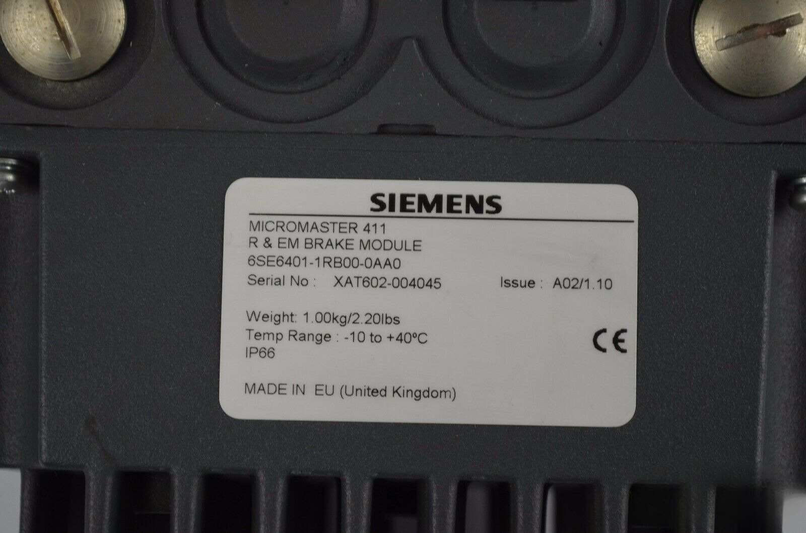 Siemens micromaster 411 6SE6410-1RB00-0AA0 ( 6SE6 410-1RB00-0AA0 )