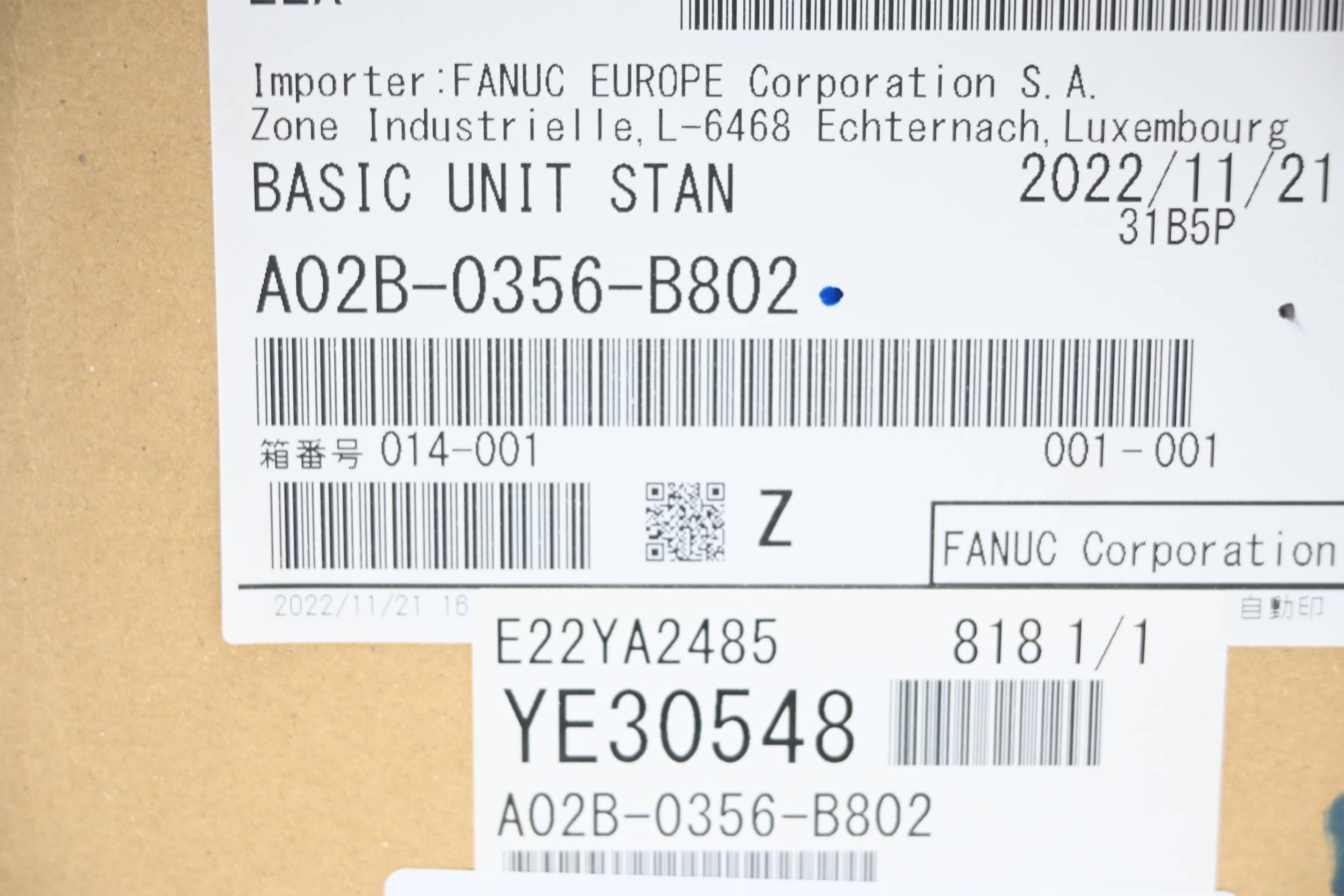 Fanuc Basic Unit 31I-B5P A02B-0356-B802