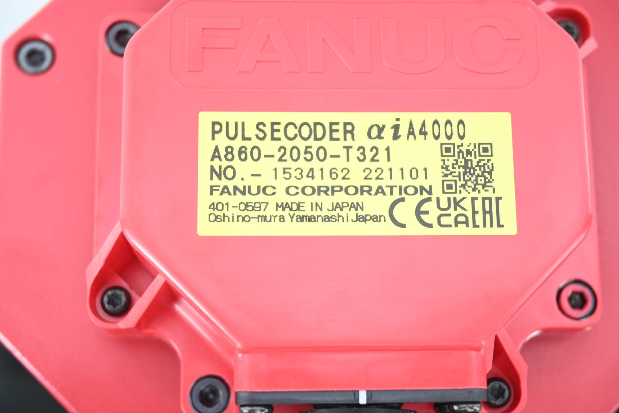 Fanuc AC Servo Motor αis 12/8000HV-B A06B-2039-B400 inkl. A860-2050-321