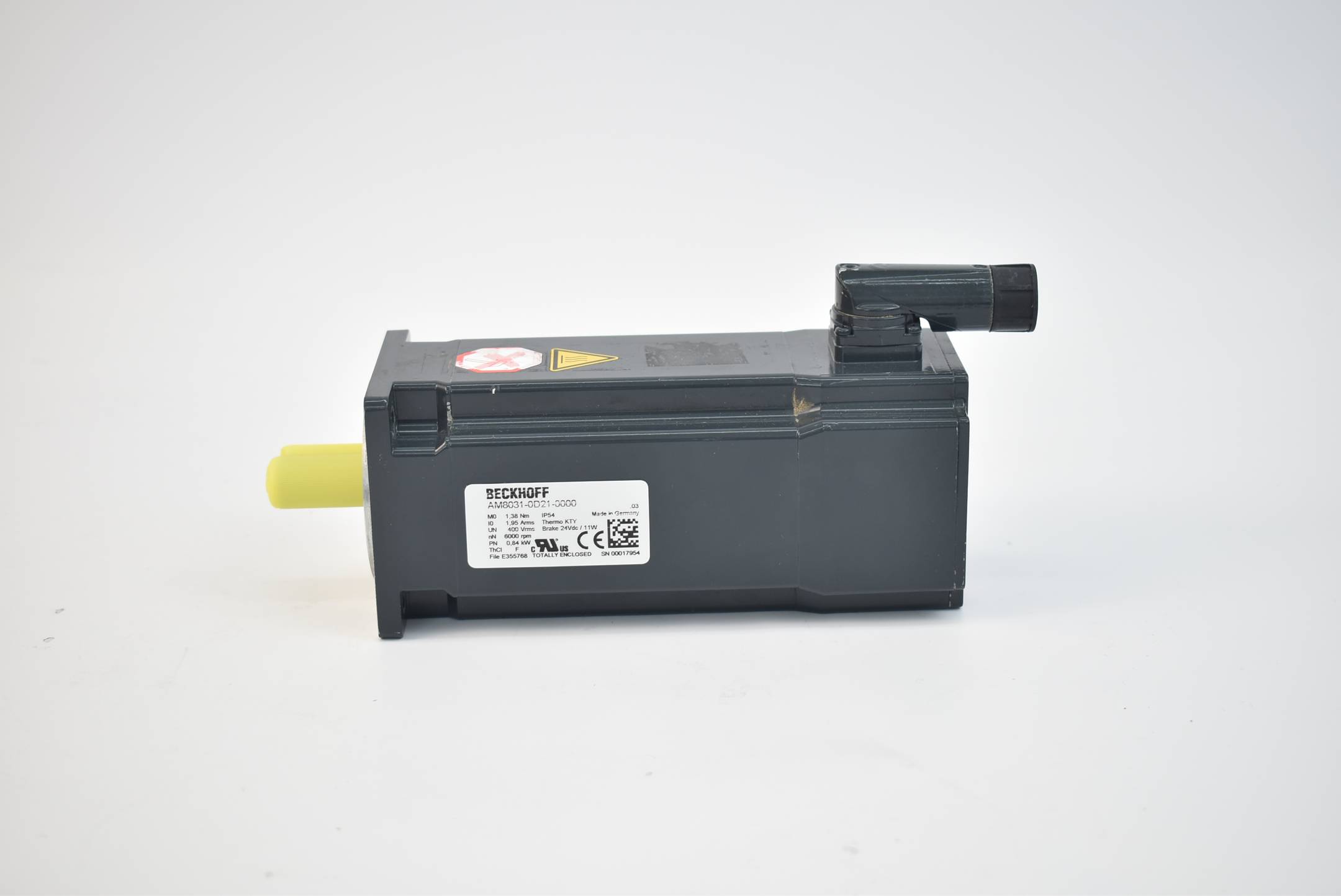Beckhoff Servomotor AM8031-0D21-0000 ( 0,84kW 6000rpm )