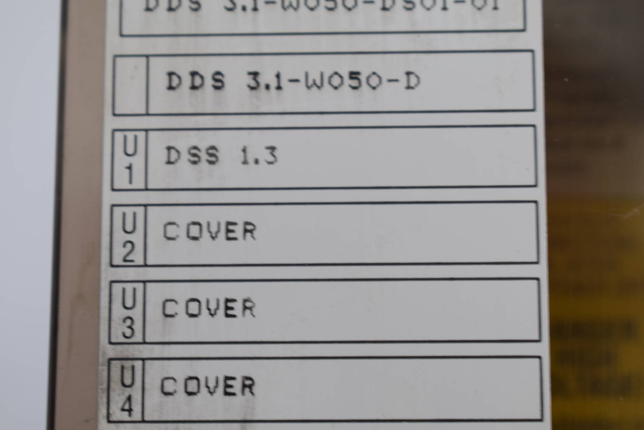 Indramat A.C. Servo Controller DDS 3.1-W050-D