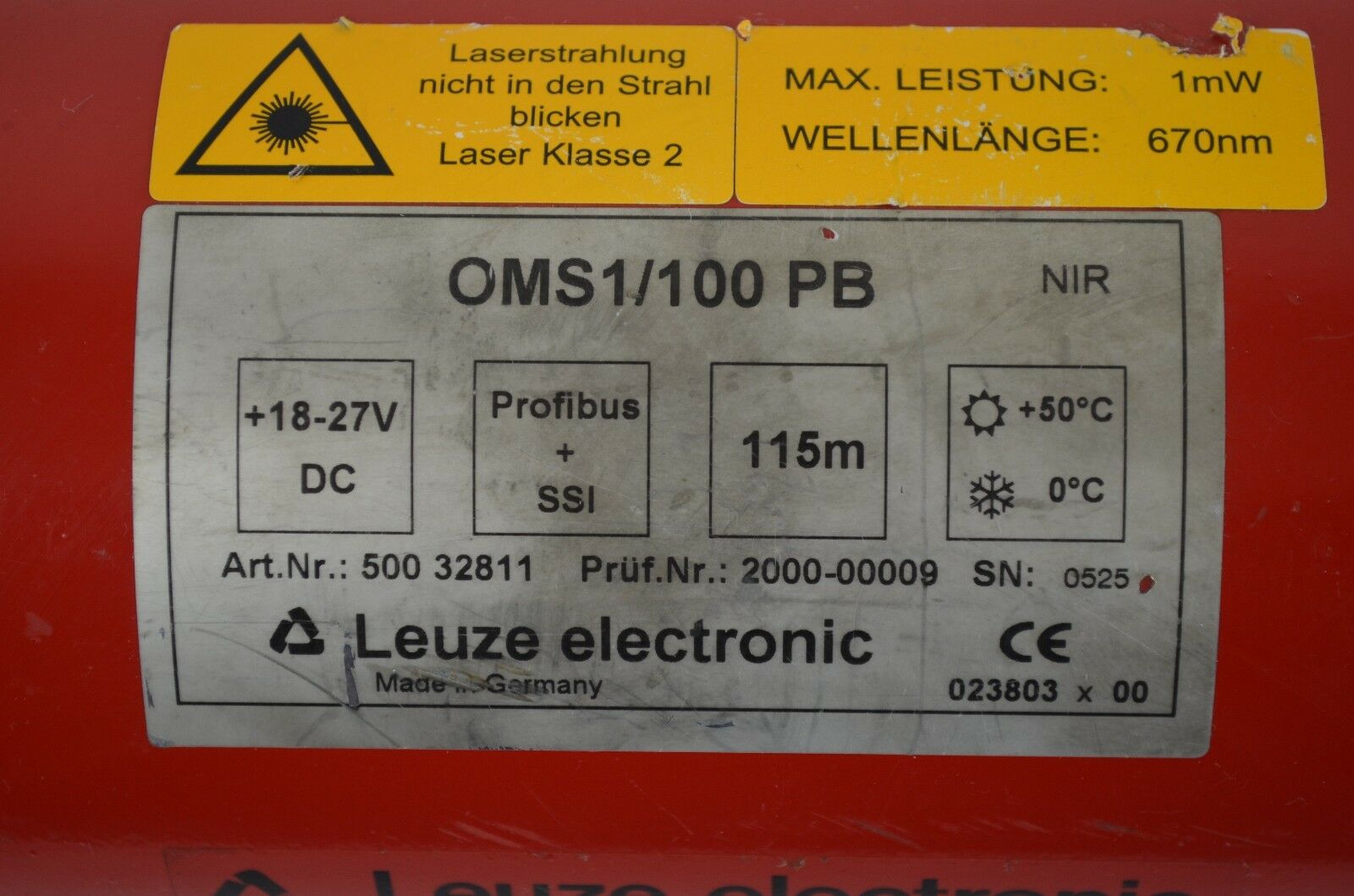 Leuze electronic OMS1/100 PB