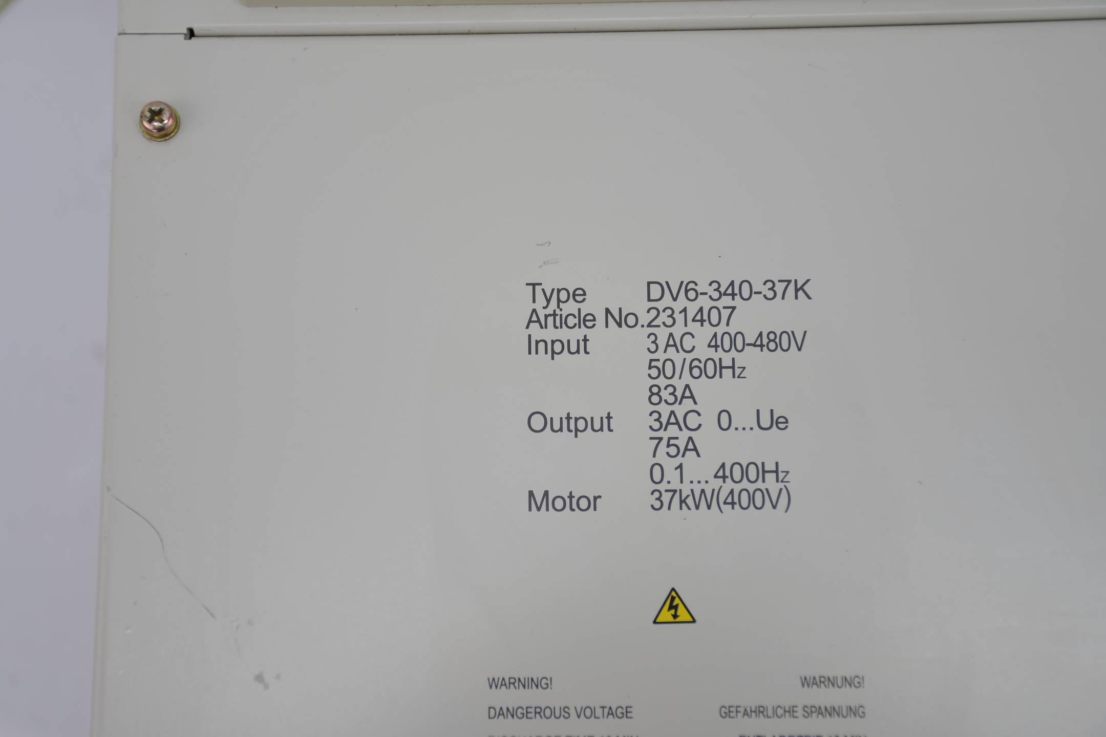 Eaton Klöckner Möller Vector Frequenzumrichter DV6-340-37K ( 231407 )