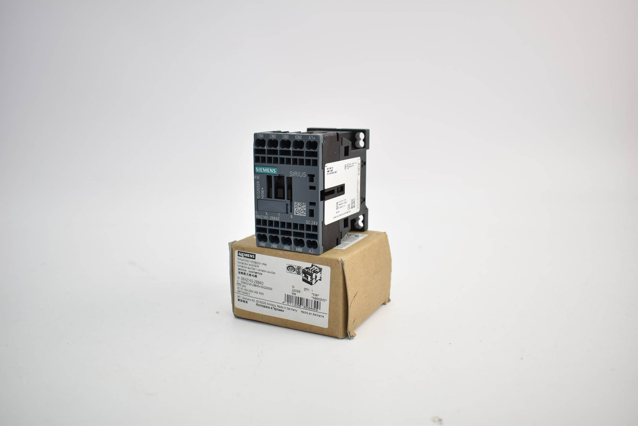 Siemens Hilfsschütz 4 S DC 24 V Baugröße S00 3RH2 140-2BB40 ( 3RH2140-2BB40 )