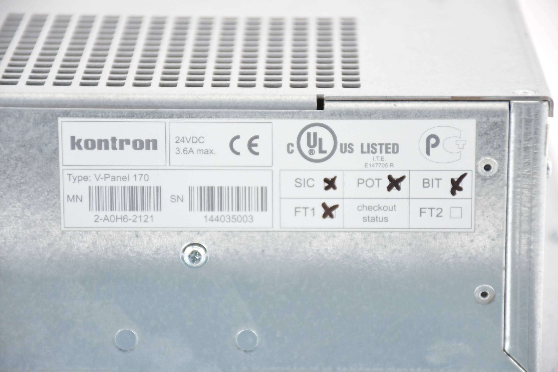 Kontron Embedded Computer 17” Touch V-Panel 170 ( 2-A0H6-2121 )