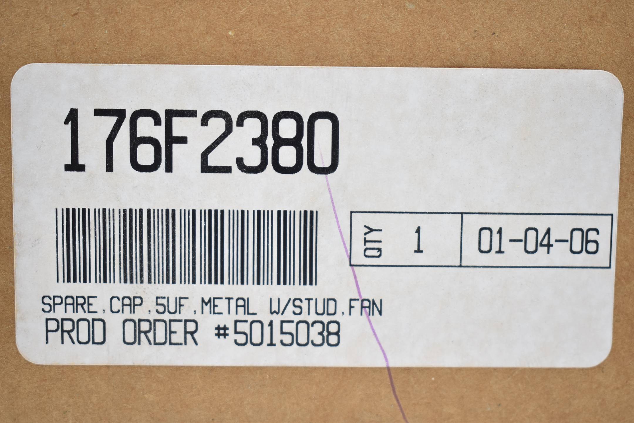 Danfoss Kapazitor 176F2380 ( 5 µF )