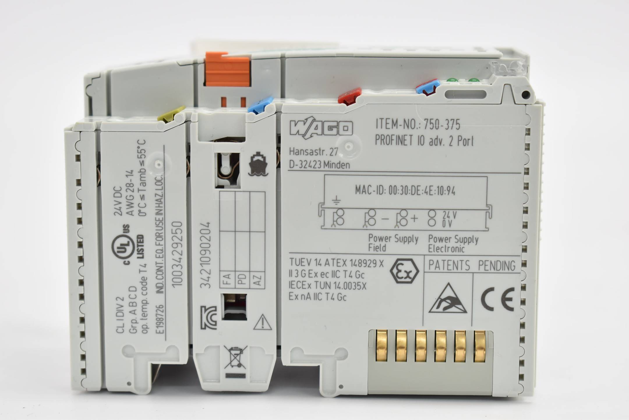 Wago Feldbuskoppler PROFINET IO 750-375