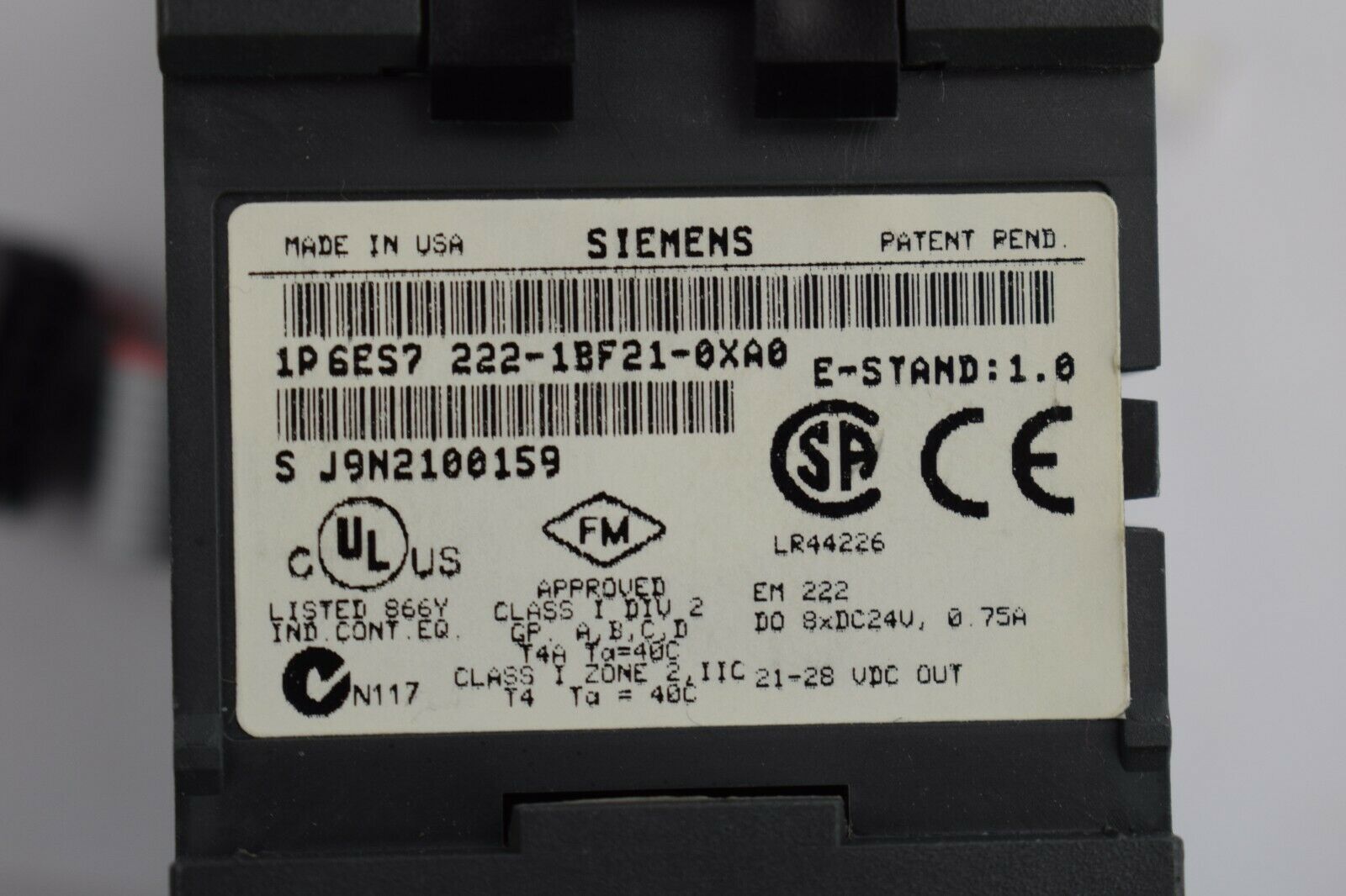Siemens simatic S7-200 EM 222 6ES7 222-1BF21-0XA0 ( 6ES7222-1BF21-0XA0 ) 