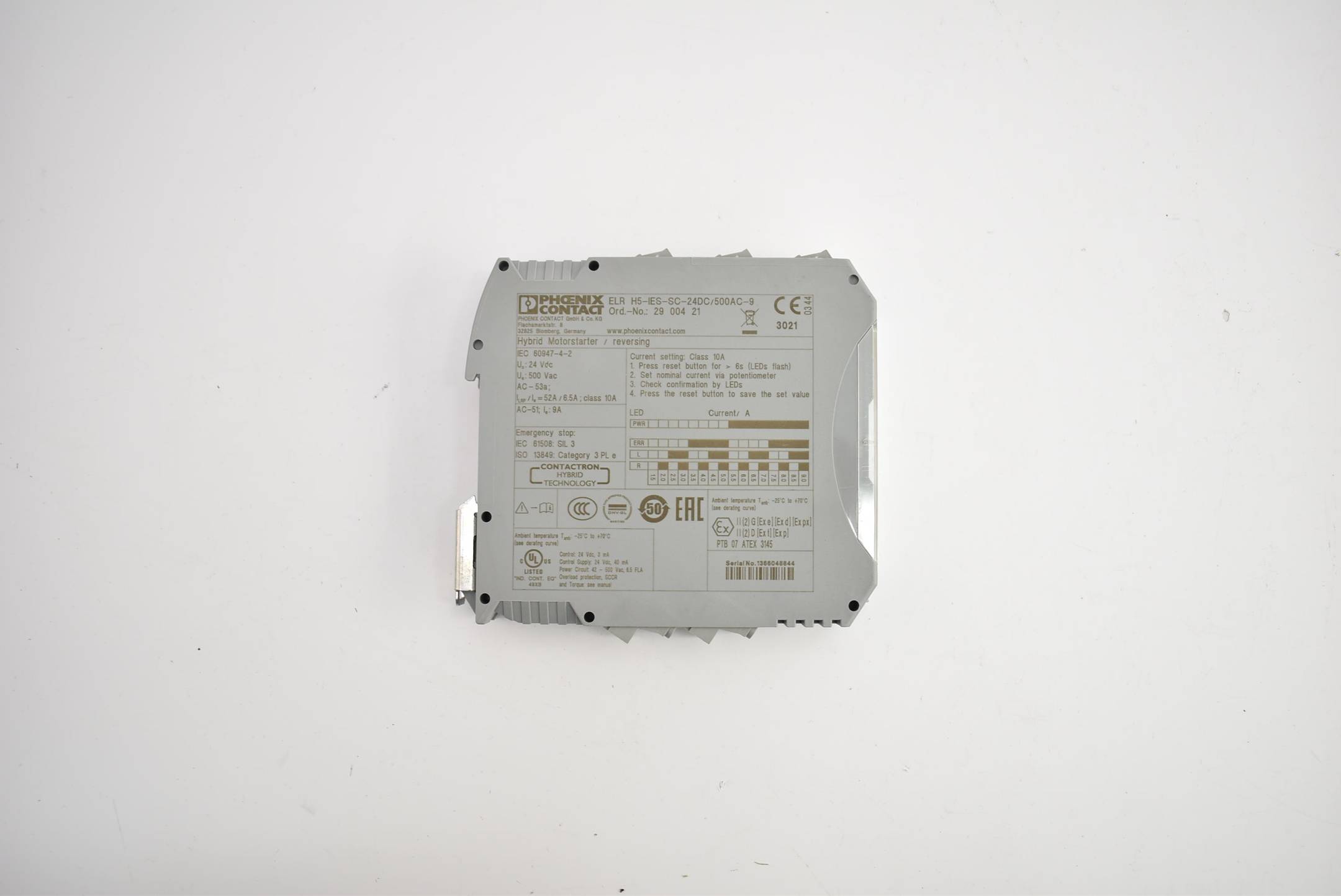 Phoenix Contact Hybrid-Motorstarter EL H5-IES-SC-24DC/500AC-9 ( 5900421 )