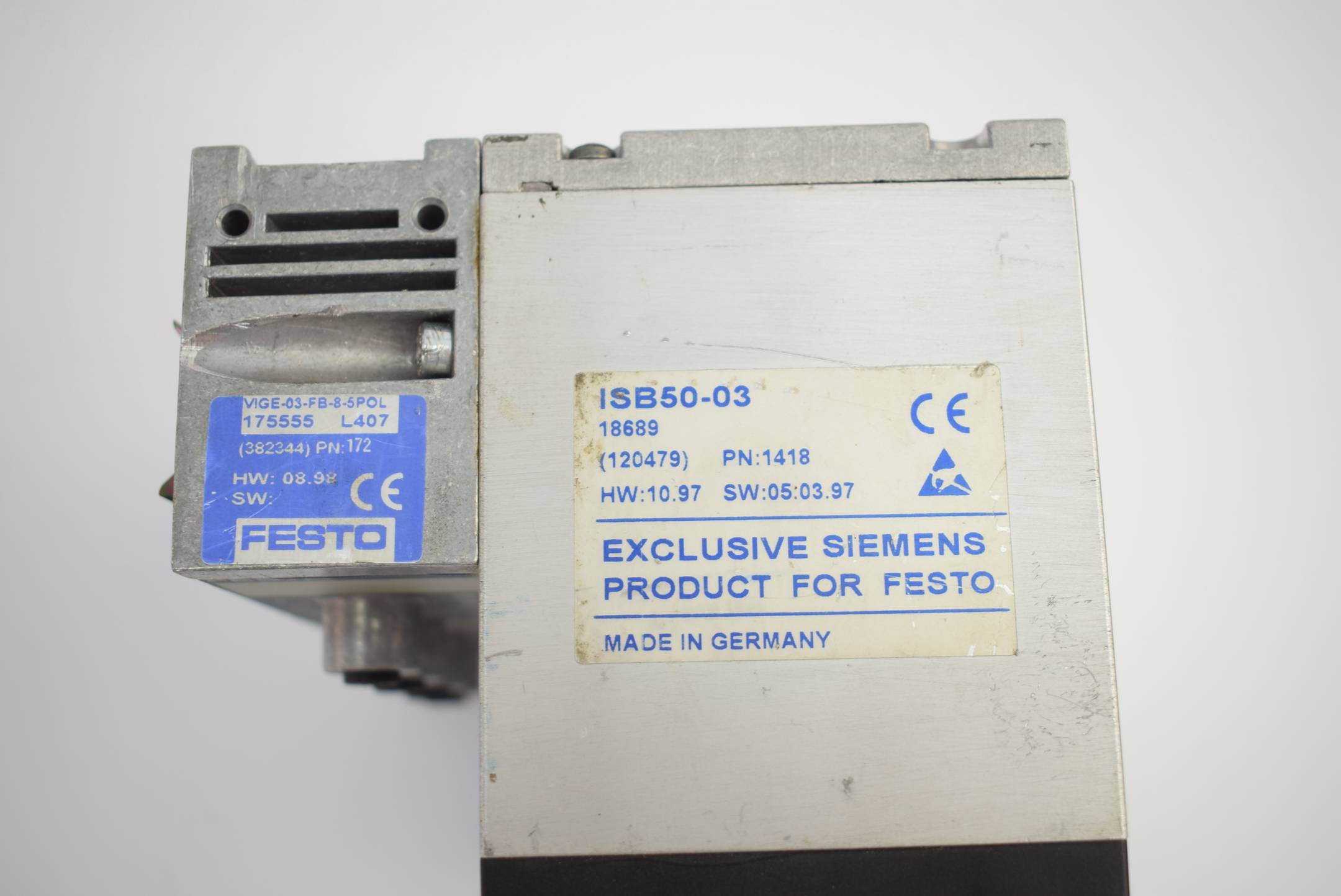 Siemens ISB50-03 18689 ( 120479 ) inklusive Festo VIGE-03-FB-8-5POL