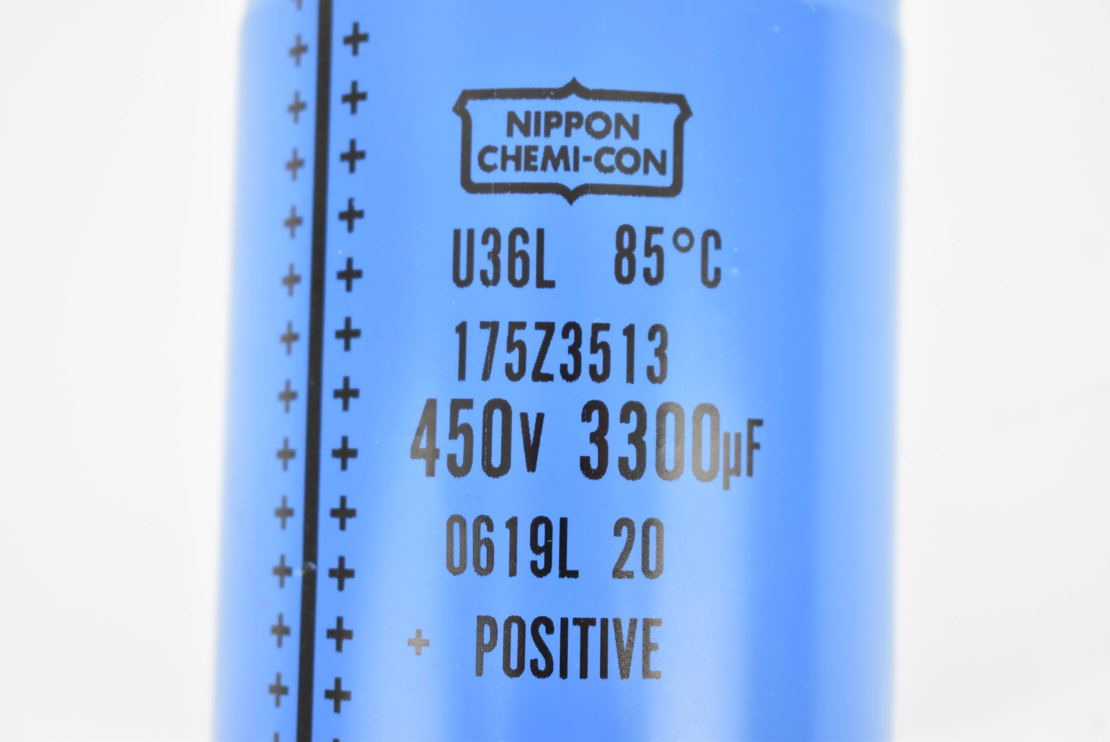 Nippon Chemi-Con Aluminium-Elektrolyt Kondensator U36L ( 175Z3513 ) Positive