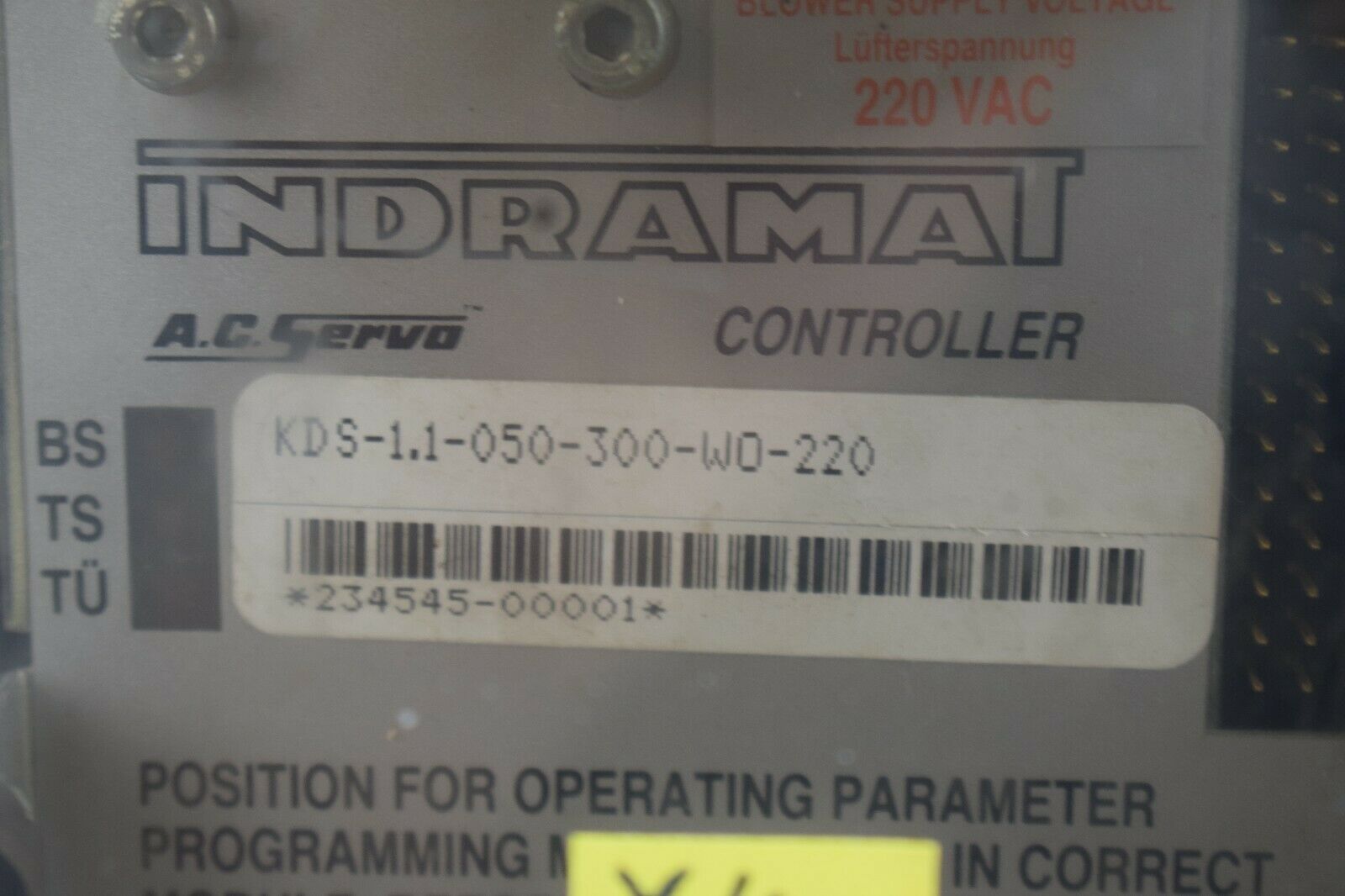 Indramat A.C.Servo Controller KDS-1.1-050-300-W0-220