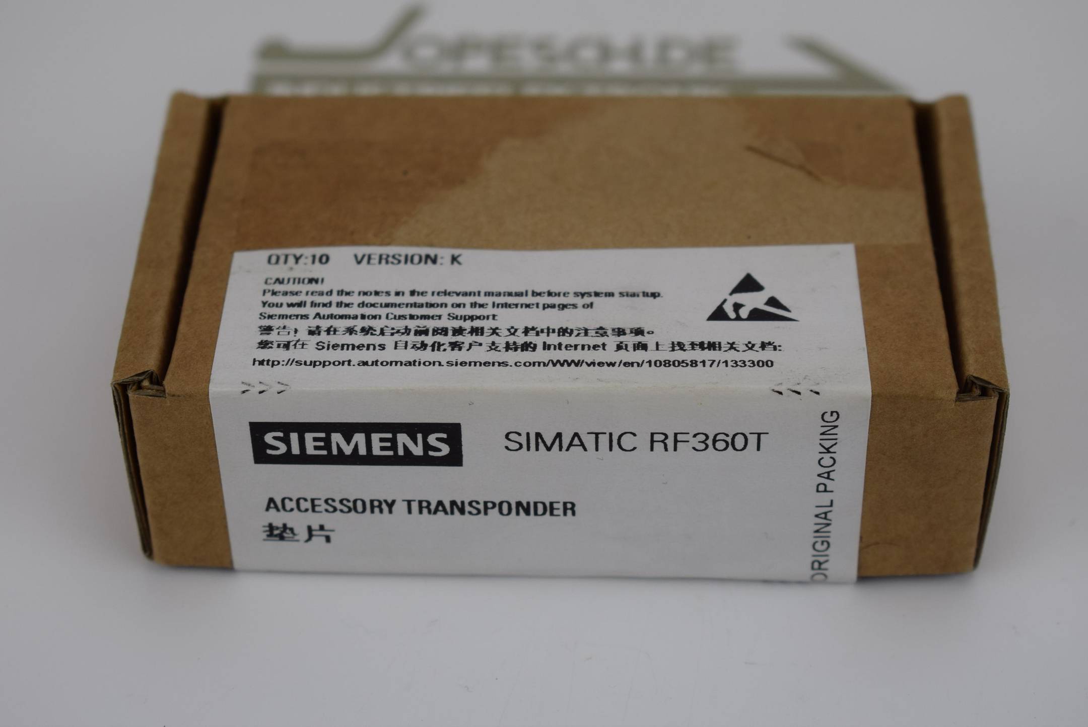 Siemens simatic RF300 Transponder RF360T 6GT2800-5AC00 ( 6GT2 800-5AC00 ) Ver K
