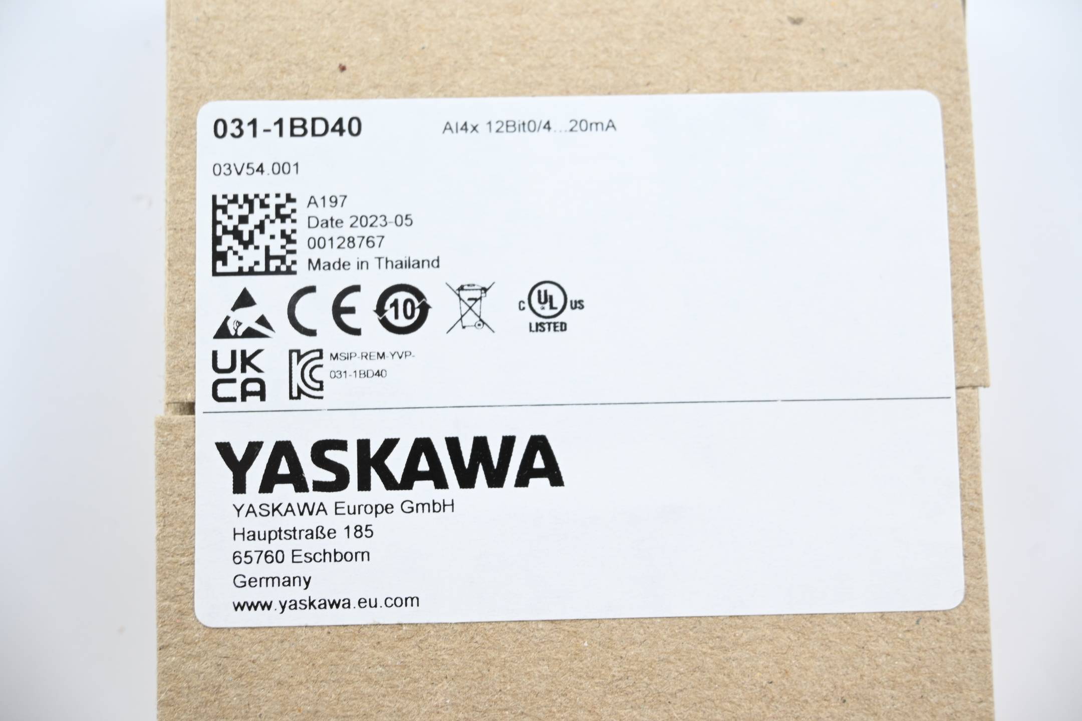 Yaskawa Analoge Eingabe 031-1BD40
