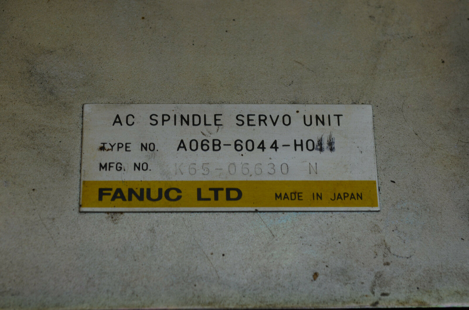 Fanuc AC spindle servo unit A06B-6044-H0