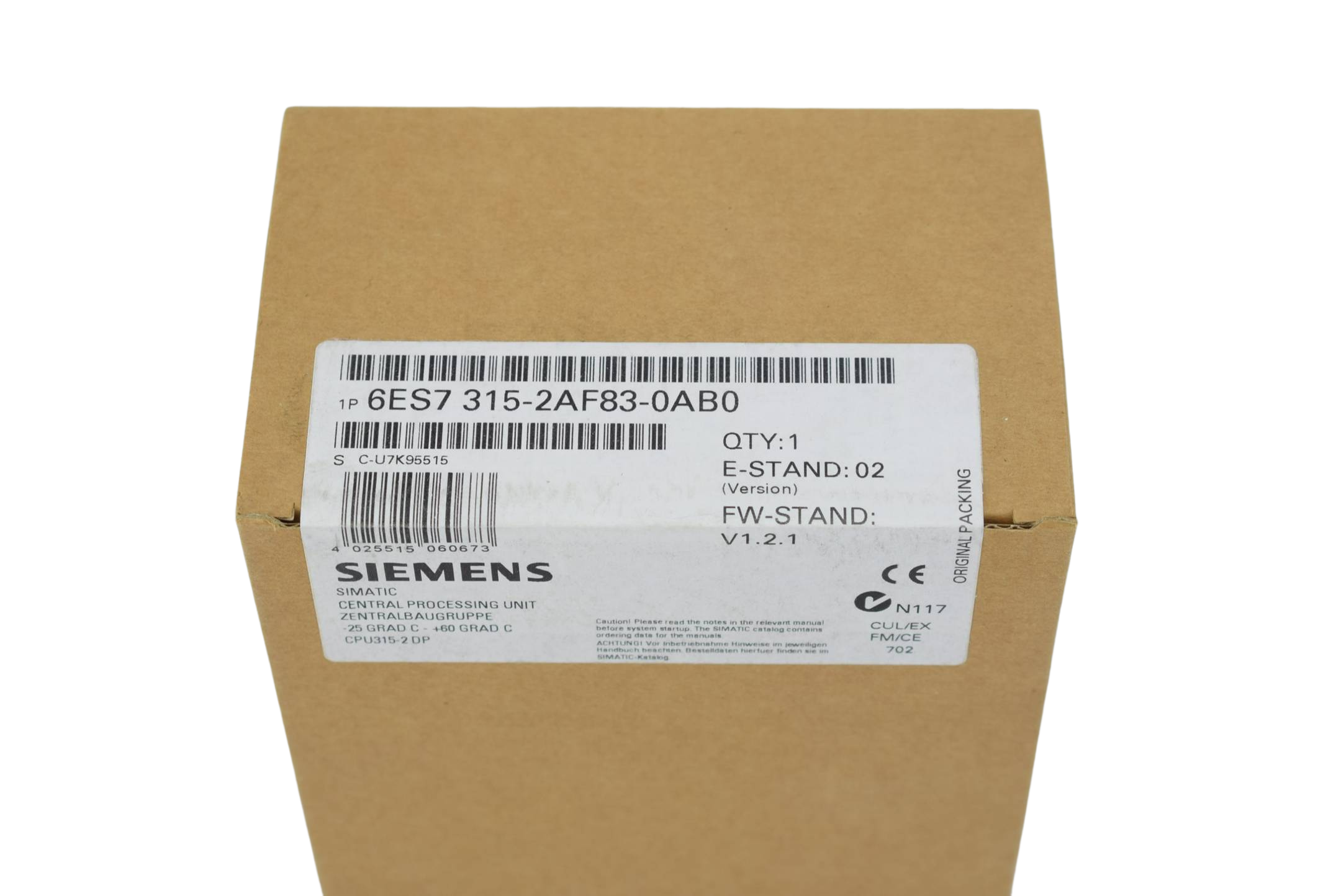 Siemens Simatic S7-300 315-2 DP 6ES7 315-2AF83-0AB0 ( 6ES7315-2AF83-0AB0 ) E2