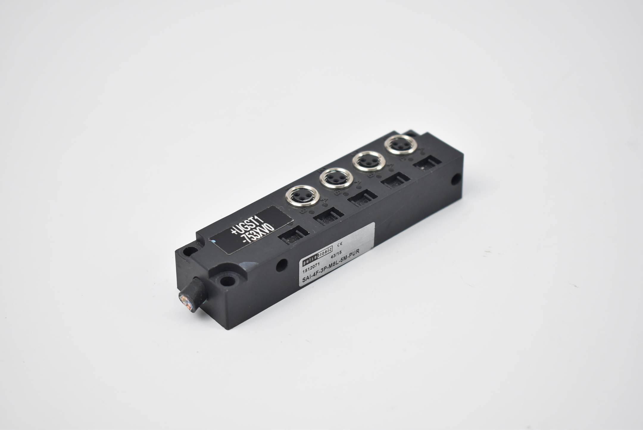 Pulsotronic Sensor-Aktor-Verteiler 15-30VDC 6A SAI-4F-3P-M8L-5M-PUR ( 1512071 )