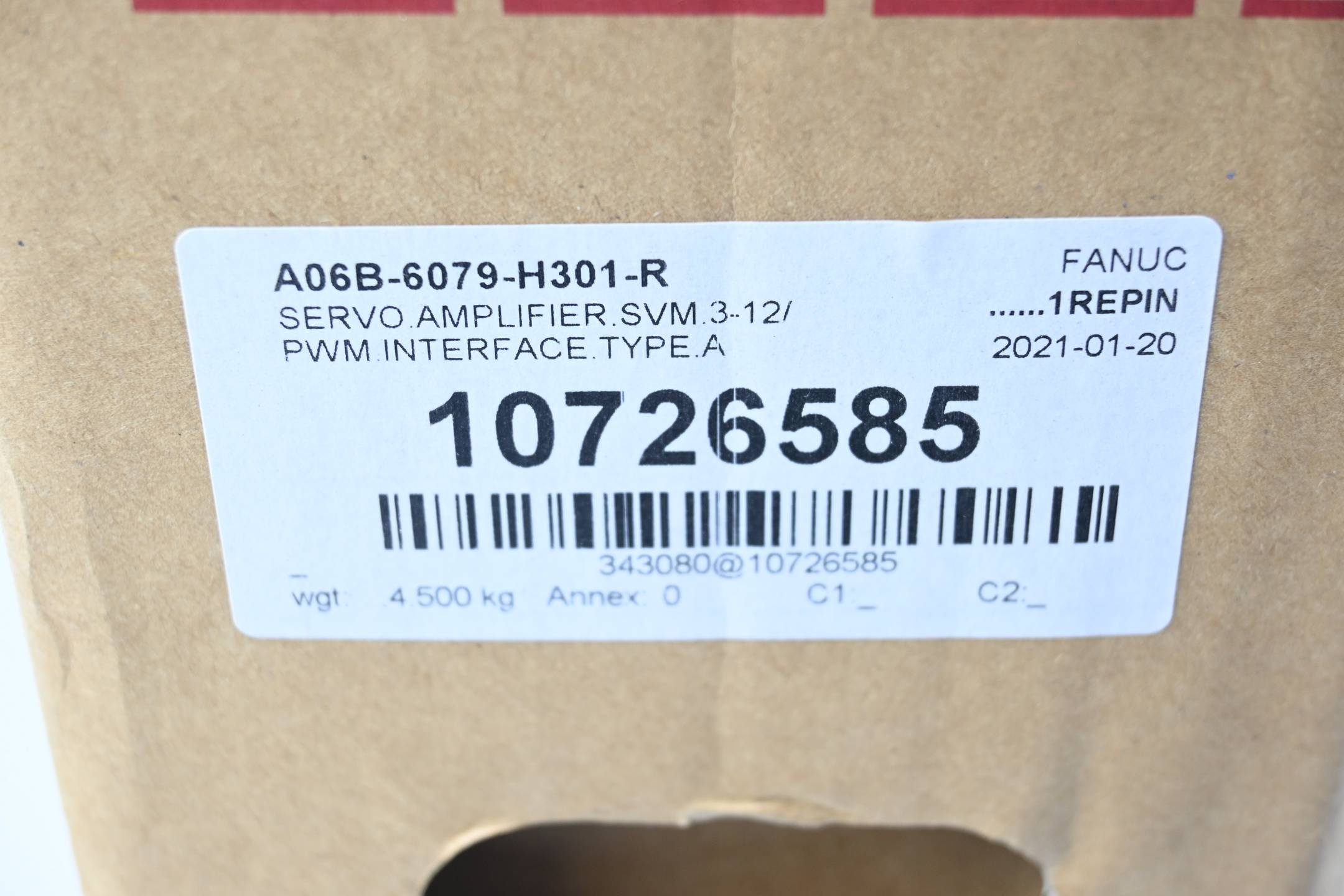 Fanuc Servo Amplifier A06B-6079-H301 ( SVM 3-12 )
