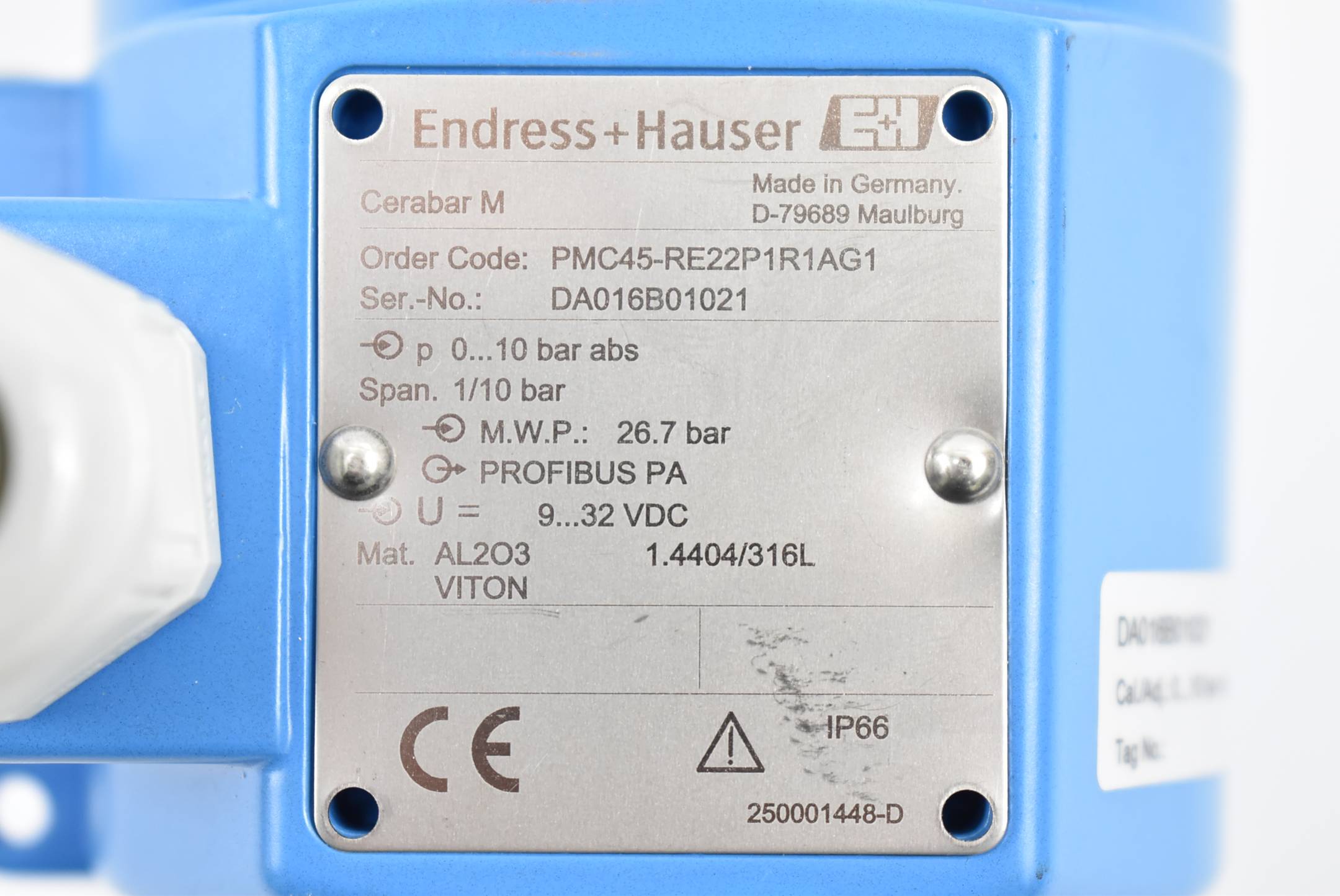 Endress+Hauser Drucktransmitter Cerabar M PMC45-RE22P1R1AG1 ( 26,7 bar )