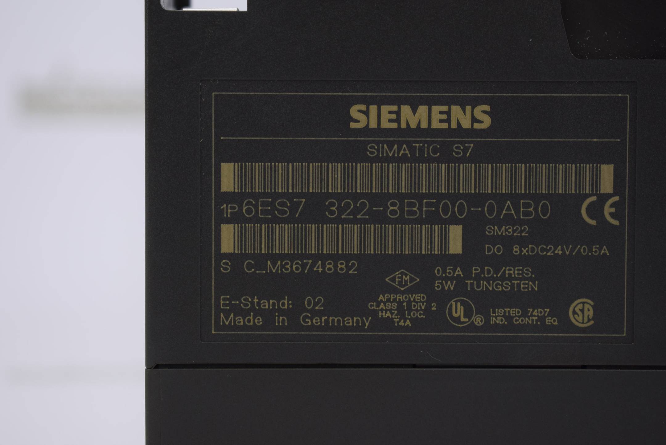 Siemens simatic S7 Digital Output SM322 6ES7 322-8BF00-0AB0 ( 6ES7322-8BF00-0AB0 )