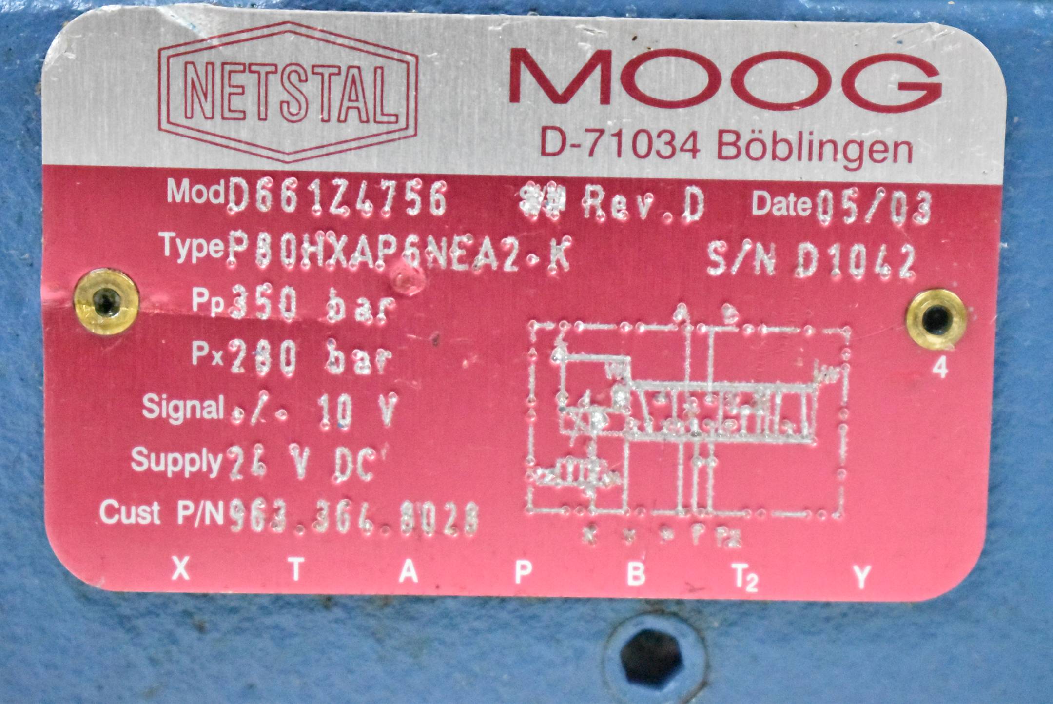 DEFEKT Nestal Moog Servoventil D661Z4756