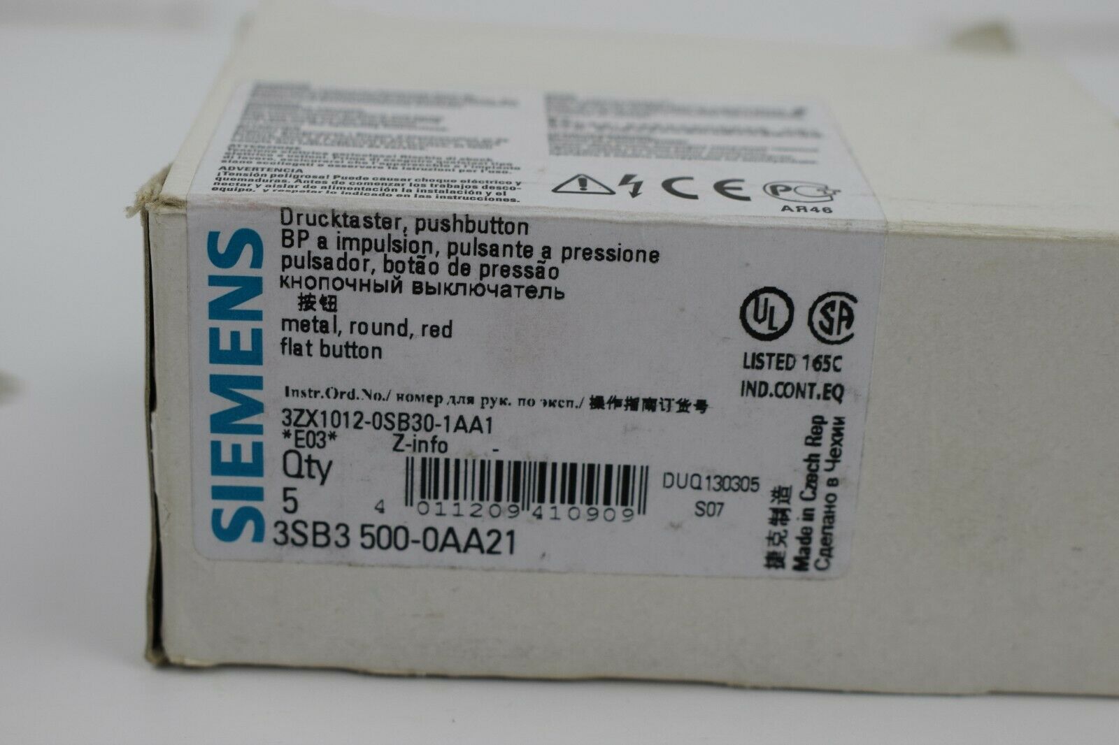 Siemens Drucktaster 3SB3 500-0AA21 ( 3SB3500-0AA21 )