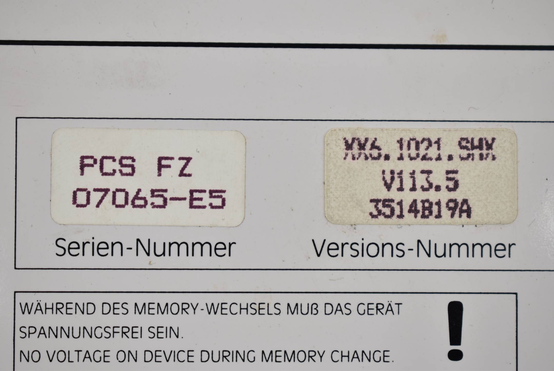Lauer PCS 600FZ Bedienkonsole PCS FZ 07065-E5 ( 19-33VDC 8,0VA )