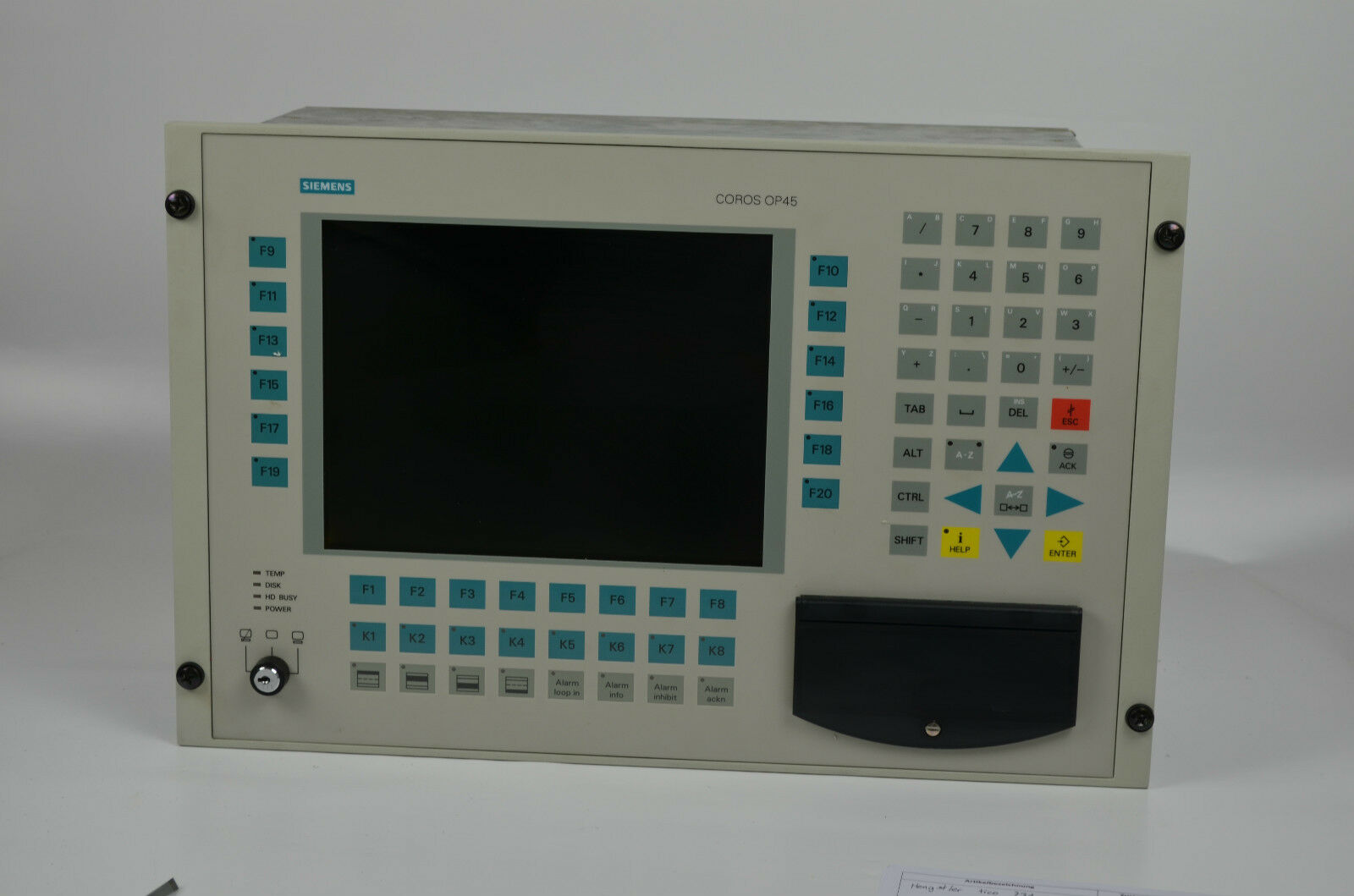 Siemens simatic coros OP45 6AV3545-1VD12-3FX0 ( 6AV3 545-1VD12-3FX0 )